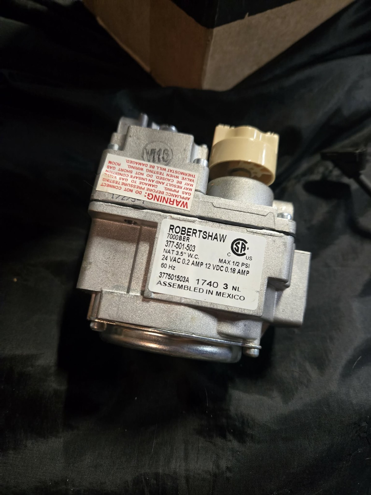 Robert Shaw Natural Gas Valve NEW & Complete
