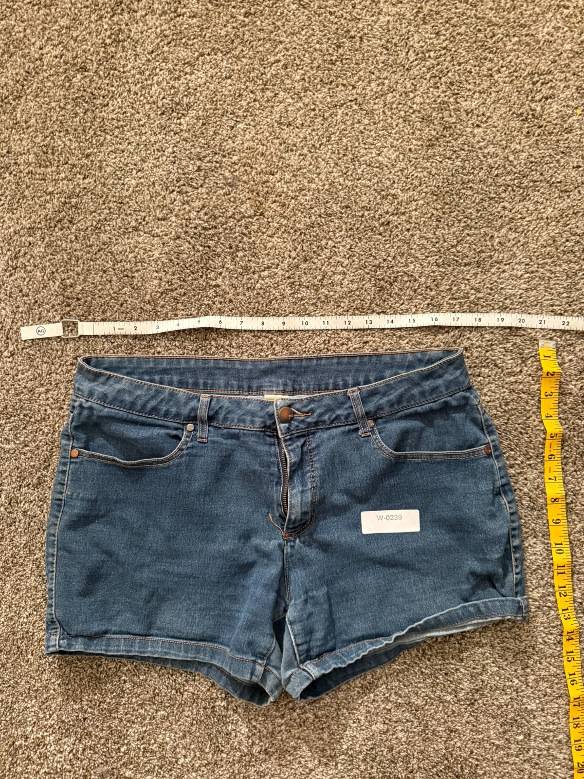 Faded Glory blue denim shorts 16 Faded Glory blue denim shorts 16