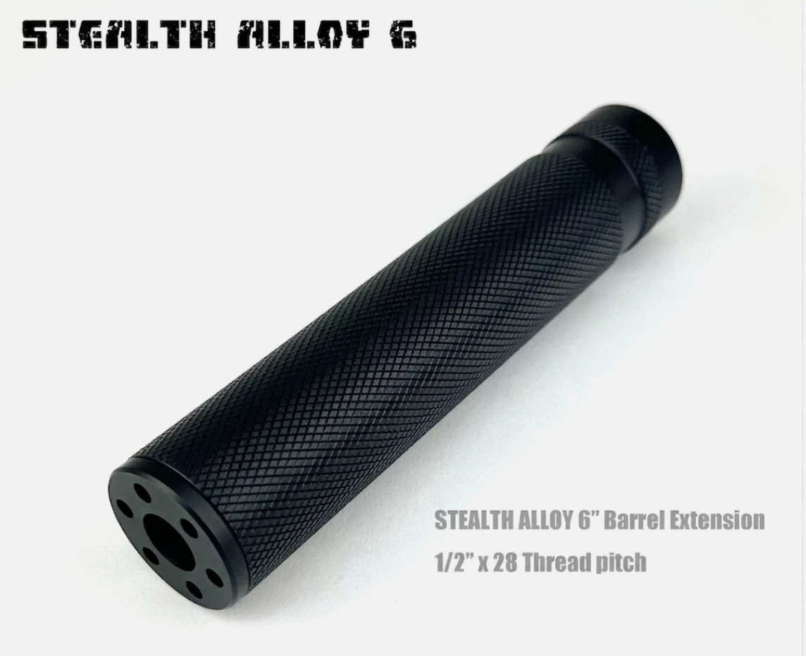 STEALTH ALLOY 6 Muzzle Brake for 1/2*28 GBB STEALTH ALLOY 6 Muzzle Brake for 1/2*28 GBB