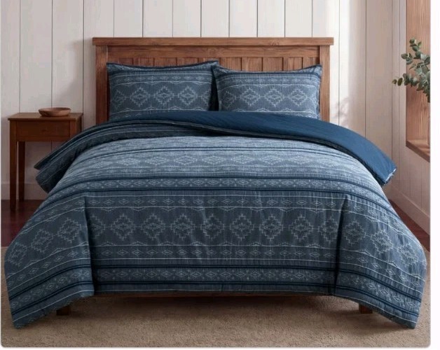 Pendleton 3-piece Otero Yarn-Dyed Jacquard Comforter Set New, King