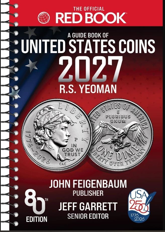 2027 Whitman Red Book Guide of United States Coins 80th Spiral  *** IN STOCK ***