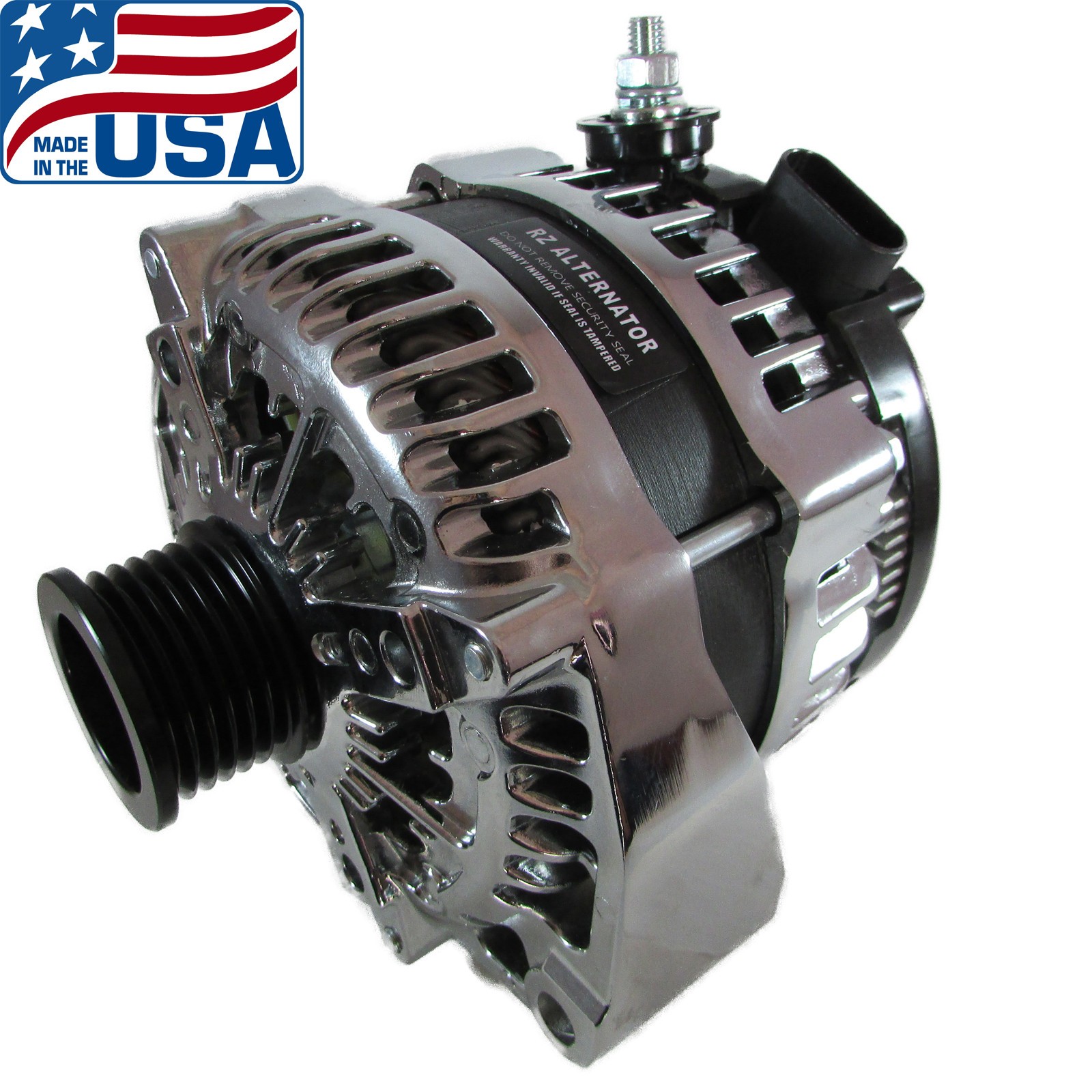 CHROME ALTERNATOR HIGH 300A FOR CHEVY SILVERADO 1500 2500 3500 4.3 4.8 5.3 6.0L