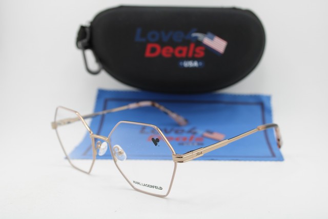 NEW KARL LAGERFELD KL316 710 PINK GOLD HAVANA AUTHENTIC EYEGLASSES 54-18 NEW KARL LAGERFELD KL316 710 PINK GOLD HAVANA AUTHENTIC EYEGLASSES 54-18