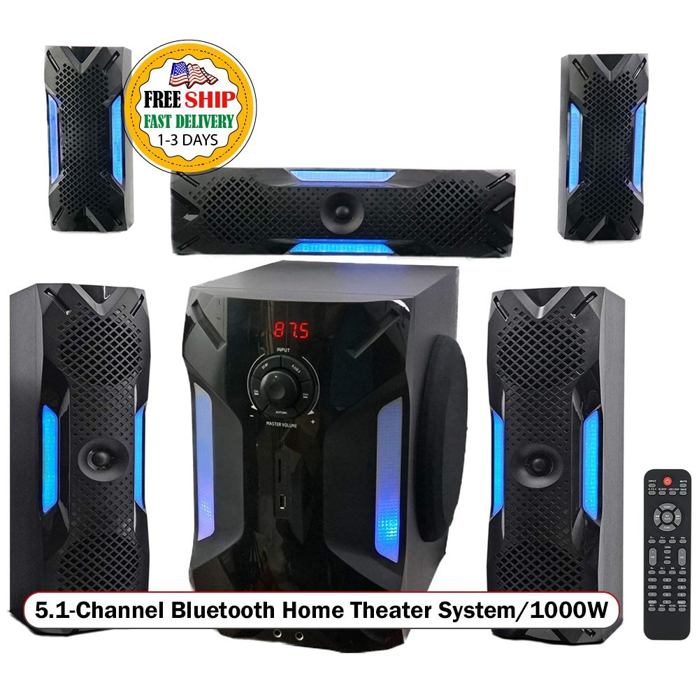 Sistema De Sonido Para El Hogar Bluetooth 5.1 Tv Teatro Equipo Envolvente USB SD Sistema De Sonido Para El Hogar Bluetooth 5.1 Tv Teatro Equipo Envolvente USB SD