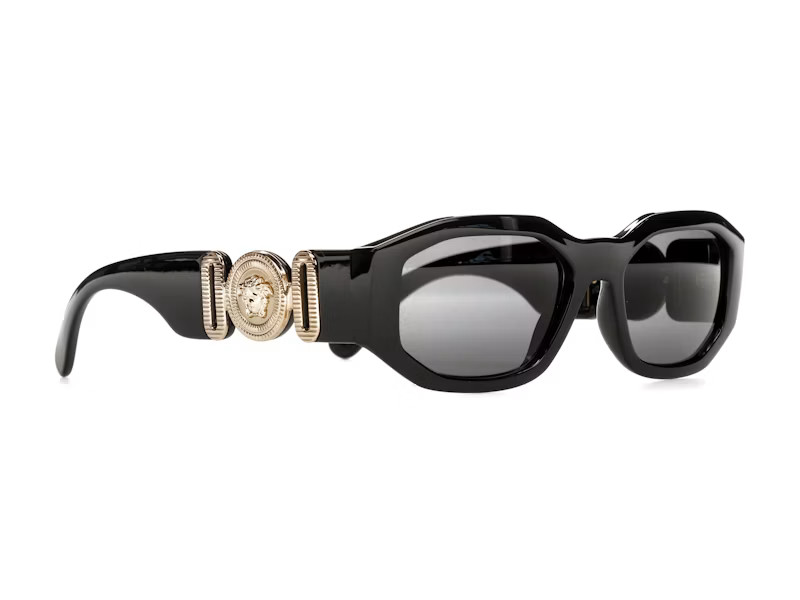 Size US - Versace Irregular Biggie Sunglasses Black/Black (VE4361) - New Size US - Versace Irregular Biggie Sunglasses Black/Black (VE4361) - New