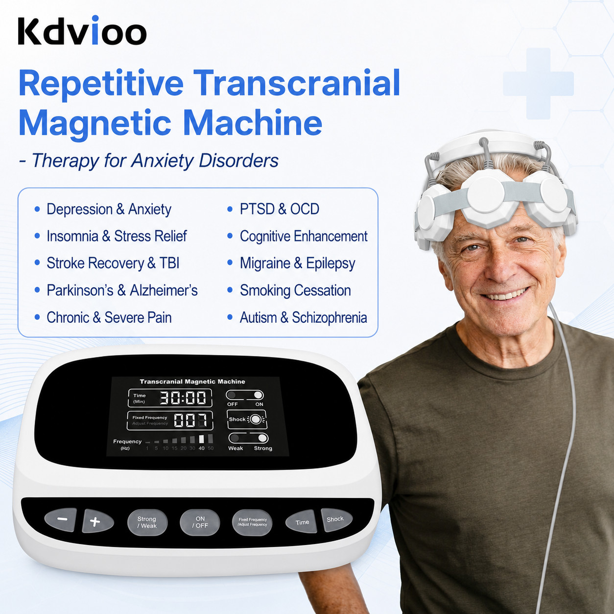 TMS Transcranial Magnetic Treatment Device for Chronic Anxiety & Insomnia Offer