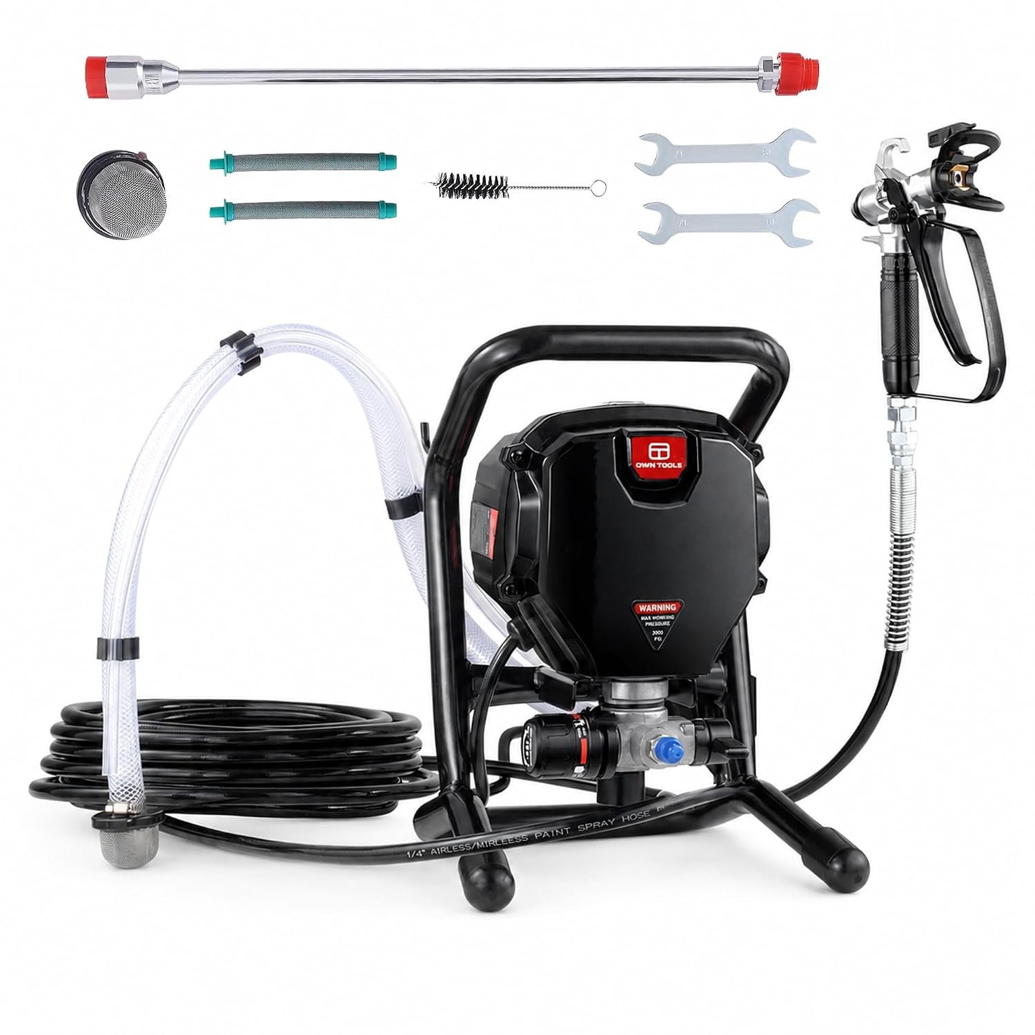 OMNI TOOLS Airless Paint Sprayer, 750W Electric Paint Sprayer, 3000 PSI