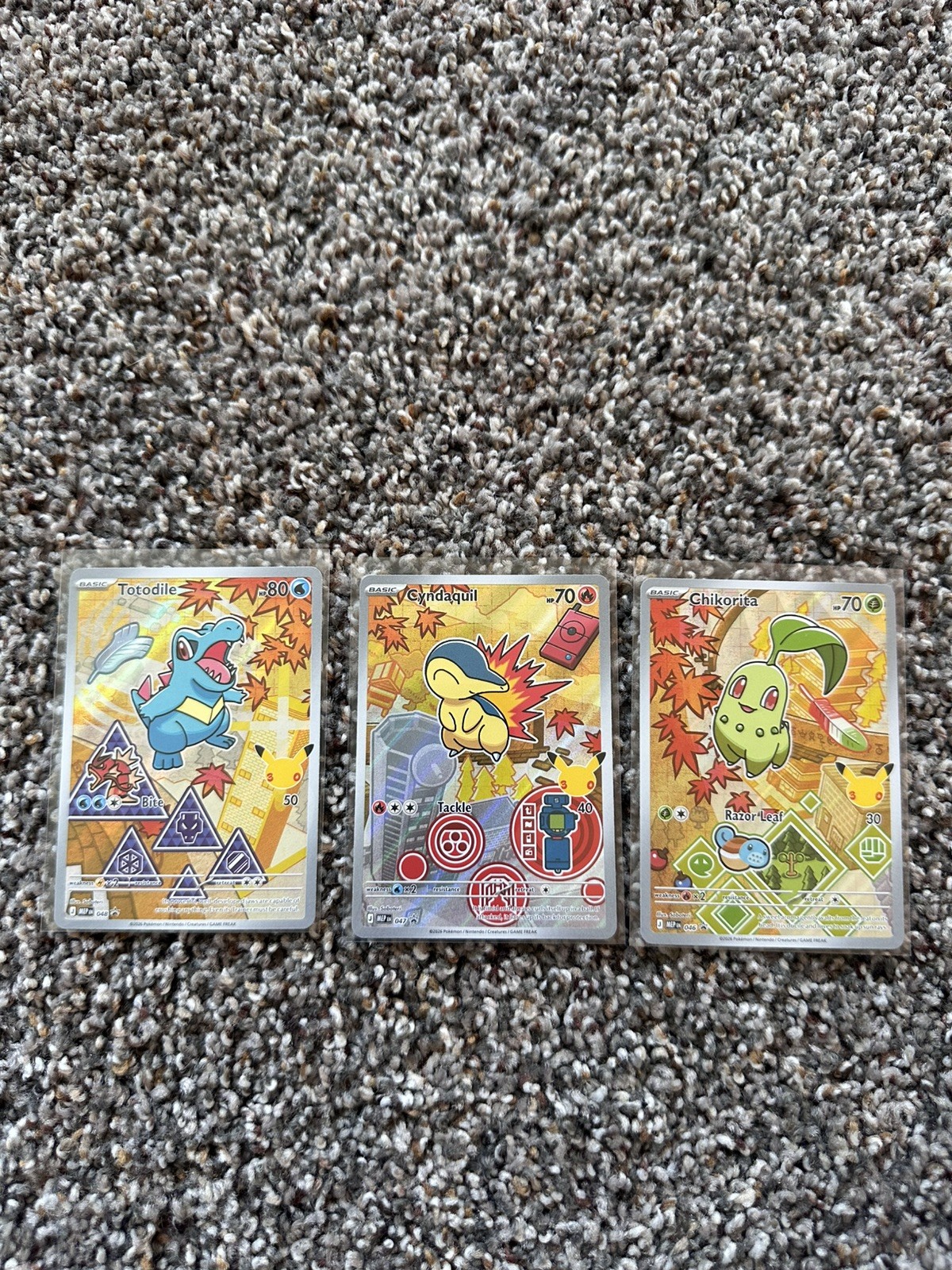 Pokémon First Partner Series 2 - Johto - Chikorita, Cyndaquil, Totodile🔥💎3 Pokémon First Partner Series 2 - Johto - Chikorita, Cyndaquil, Totodile🔥💎3