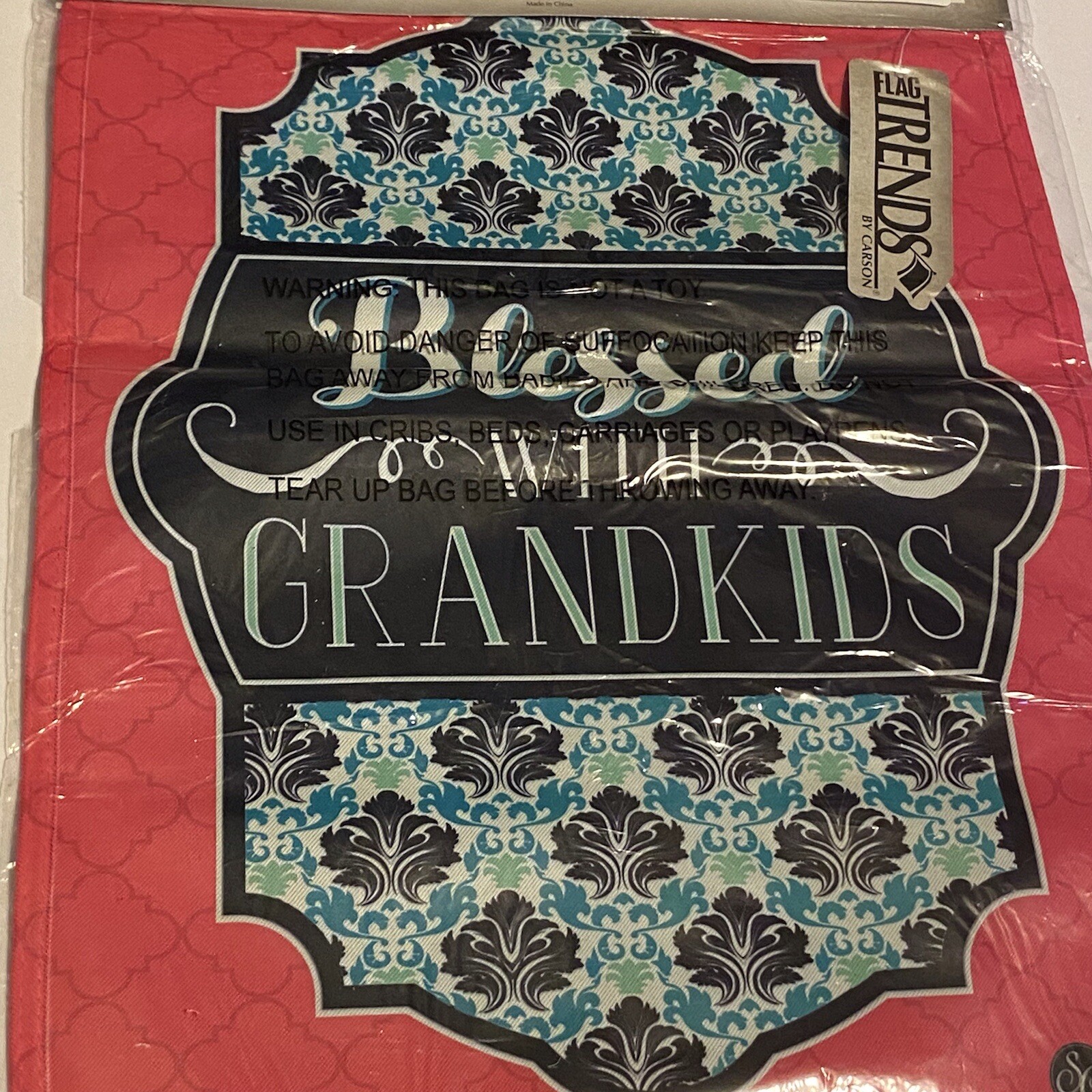 Garden Flag Blessed With Grandkids Double Sided By Carson 12.5in X 18in 46534 Garden Flag Blessed With Grandkids Double Sided By Carson 12.5in X 18in 46534