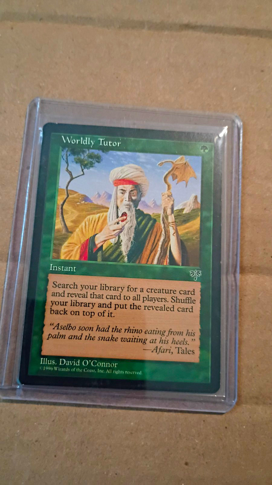 Wizards of the Coast Worldly Tutor Mirage Uncommon Regular ENG (1996) Wizards of the Coast Worldly Tutor Mirage Uncommon Regular ENG (1996)