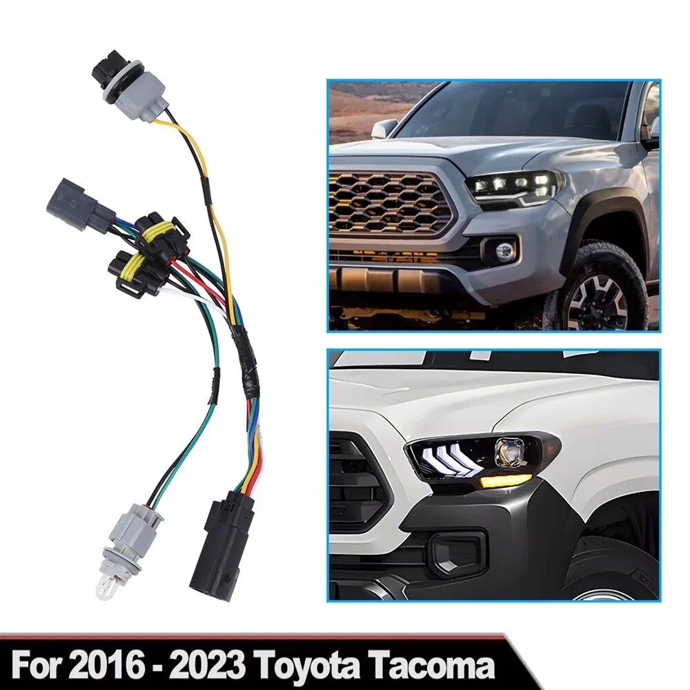 New LED Headlights Convert Adapters for 2016-2023 Toyota Tacoma Adapters Kits