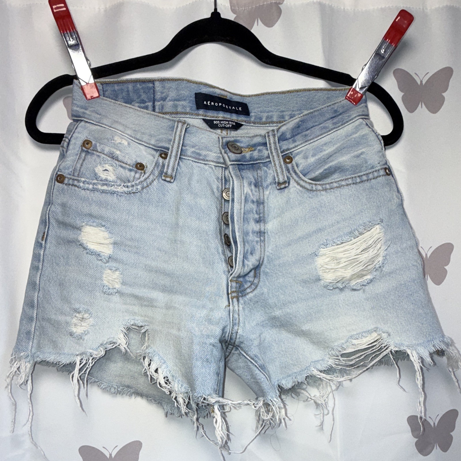 Aeropostale High Rise Cute Off Shorts Size 00 Aeropostale High Rise Cute Off Shorts Size 00