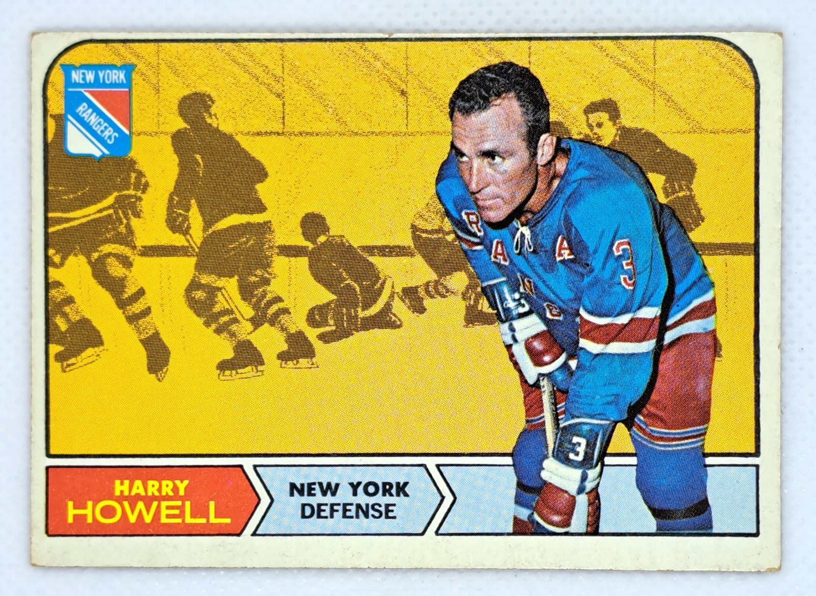 Harry Howell Vintage 1968-69 Topps Hockey New York Rangers Defense #69 Harry Howell Vintage 1968-69 Topps Hockey New York Rangers Defense #69