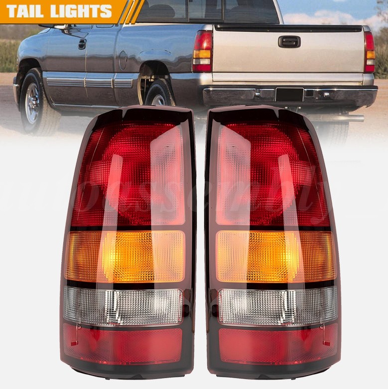 Pair For 1999-2002 Chevy Silverado 1500 99-06 GMC Sierra Red Tail Lights Lamps Pair For 1999-2002 Chevy Silverado 1500 99-06 GMC Sierra Red Tail Lights Lamps