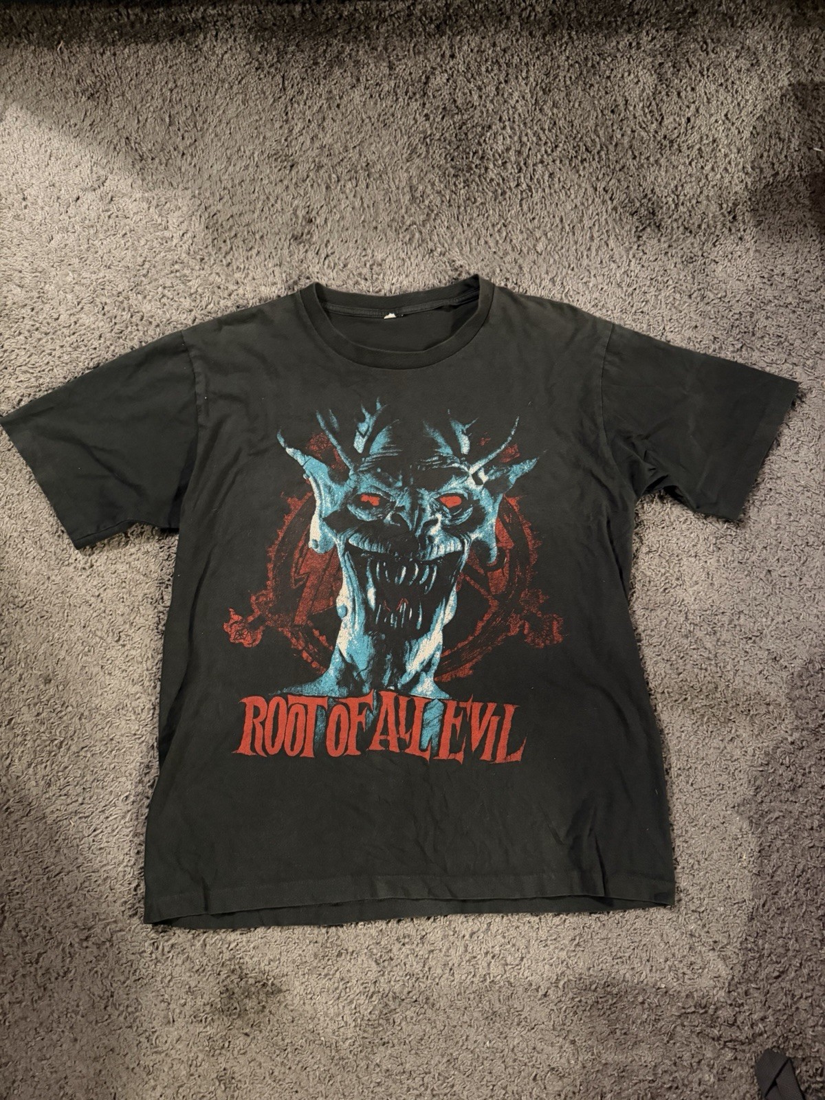 Slayer Root of All Evil World Sacrifice Tour Tee 1988 Slayer Root of All Evil World Sacrifice Tour Tee 1988