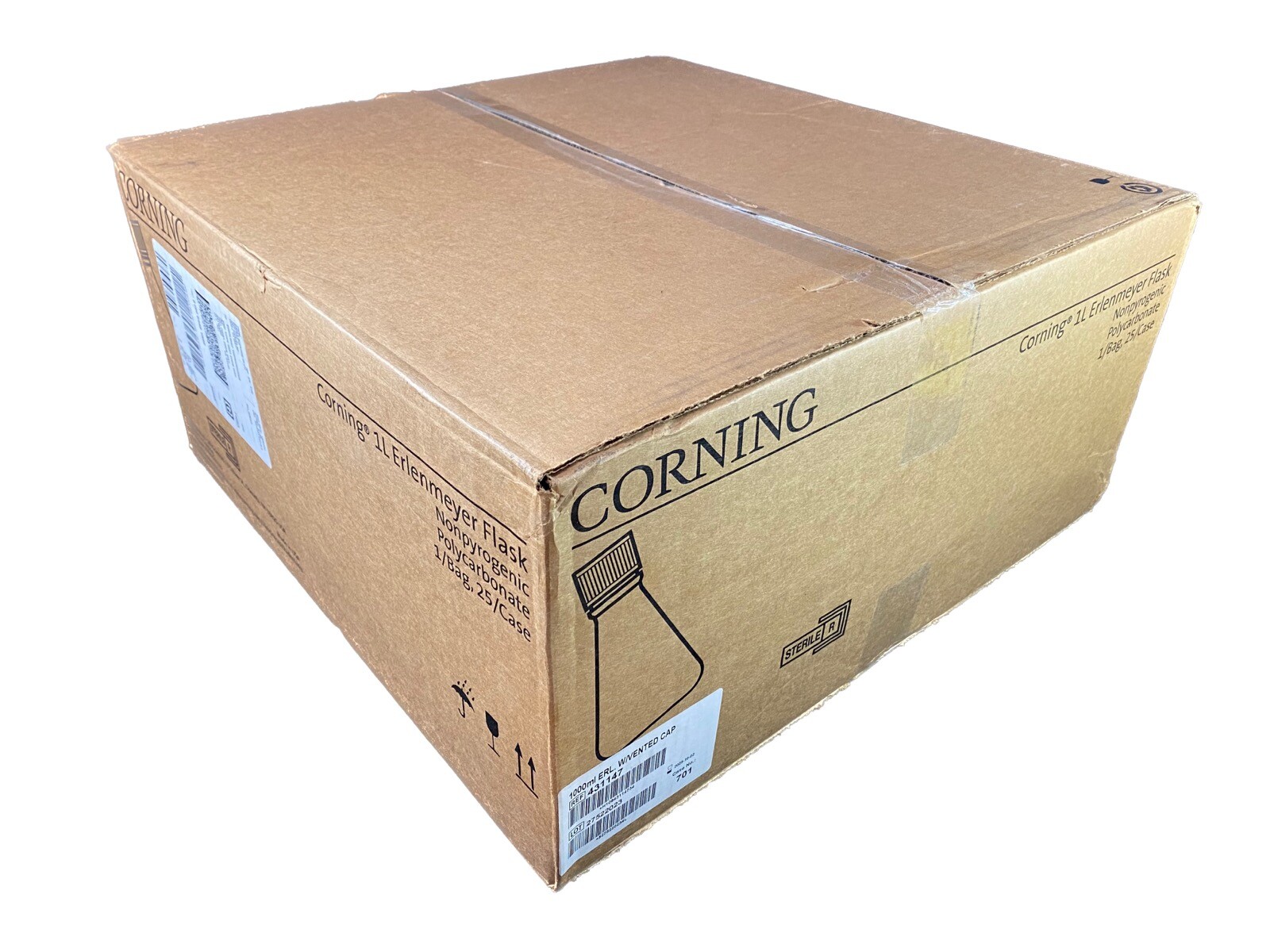 CORNING Polycarbonate 1L Erlenmeyer Flask w/ Vented Cap 431147 (25/cs) CORNING Polycarbonate 1L Erlenmeyer Flask w/ Vented Cap 431147 (25/cs)