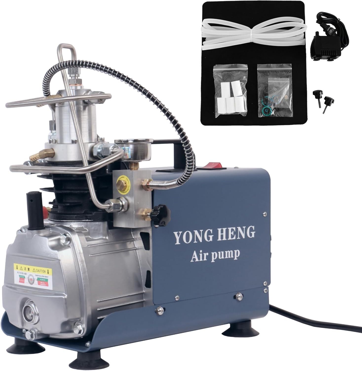 Yong Heng PCP Air Compressor 30Mpa/4500Psi Manual-Stop High Pressure Airgun Pump