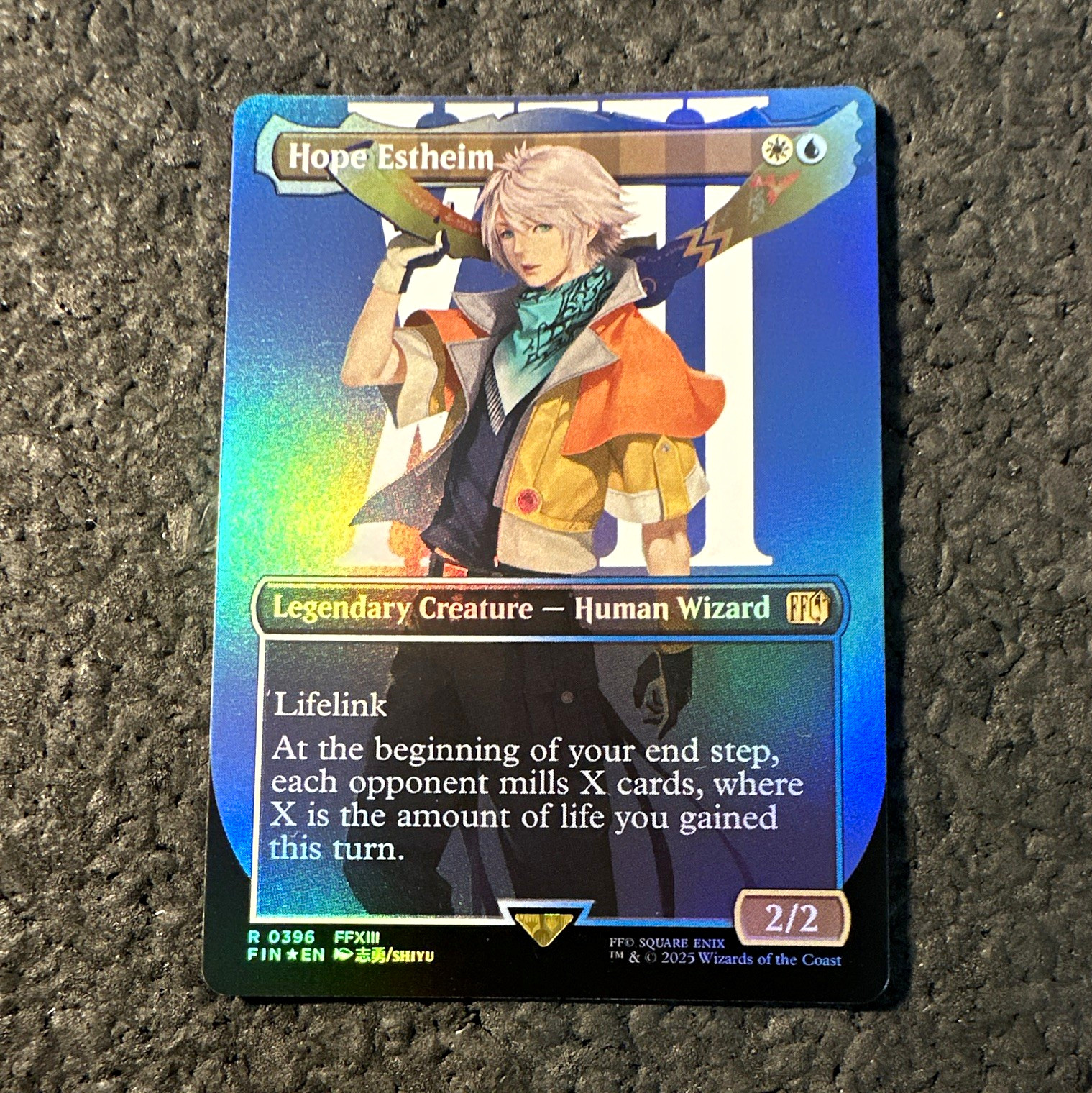 Magic: The Gathering Hope Estheim 0396 FF Rare Foil Borderless ENG c1-2 Magic: The Gathering Hope Estheim 0396 FF Rare Foil Borderless ENG c1-2