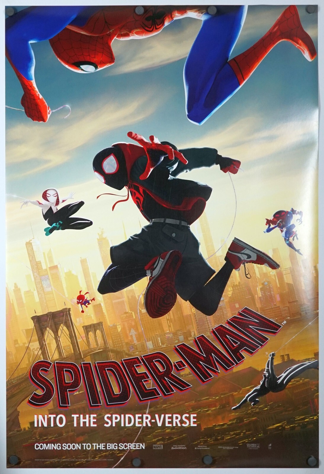 Spider-man Into The Spider-verse - original DS movie poster 27x40 MP4U Spider-man Into The Spider-verse - original DS movie poster 27x40 MP4U
