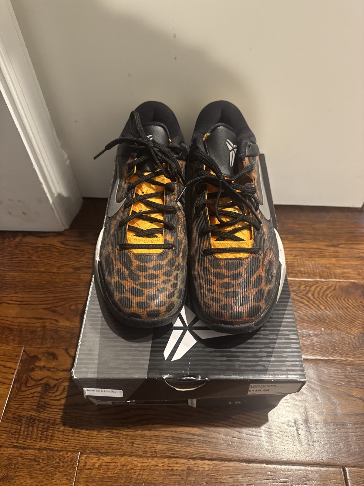 Nike Zoom Kobe VII System Leopard Circuit Orange Size 9 Nike Zoom Kobe VII System Leopard Circuit Orange Size 9