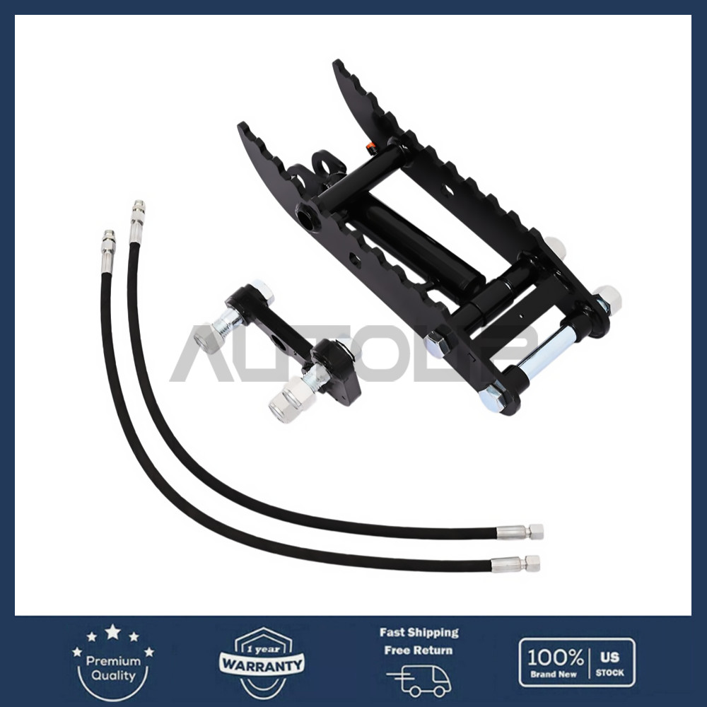 L-Shaped 3-Hole Bracket Hydraulic Thumb Attachment for 3 Ton Mini Excavators