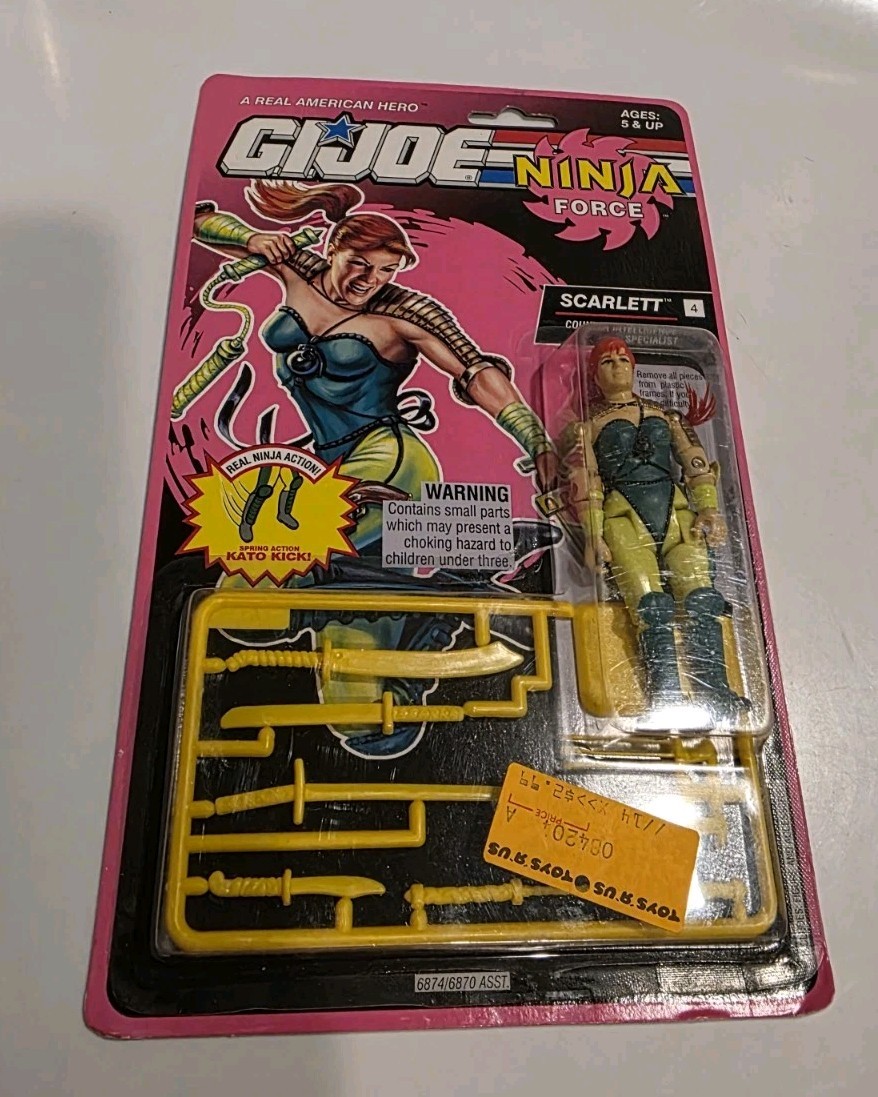 1992 Vintage Hasbro GI Joe Ninja Force Scarlett Counter Intelligence Specialist 1992 Vintage Hasbro GI Joe Ninja Force Scarlett Counter Intelligence Specialist