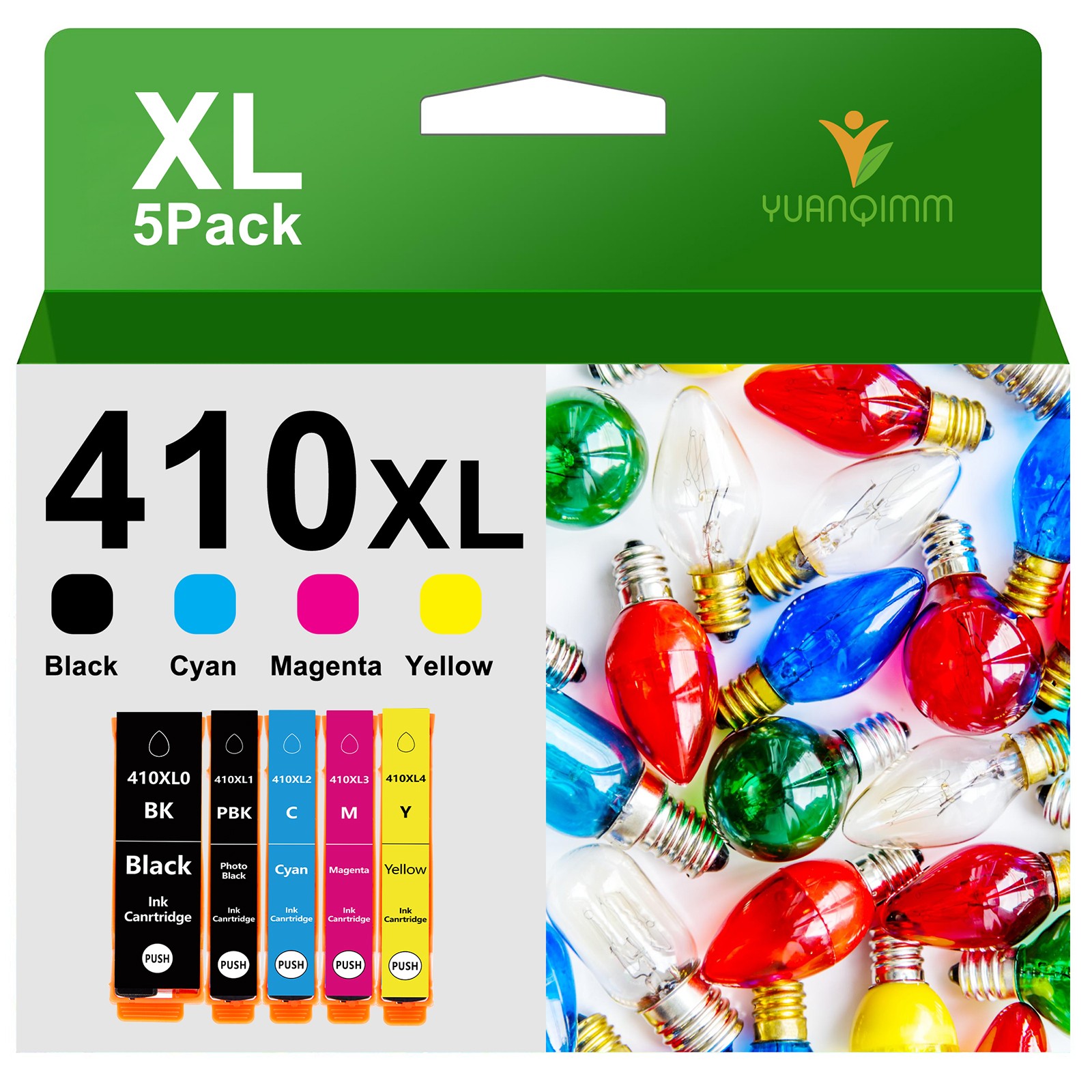 5PK 410xl T410xl Ink  for Epson Expression XP-530 XP-630 XP-640 XP7100 printer
