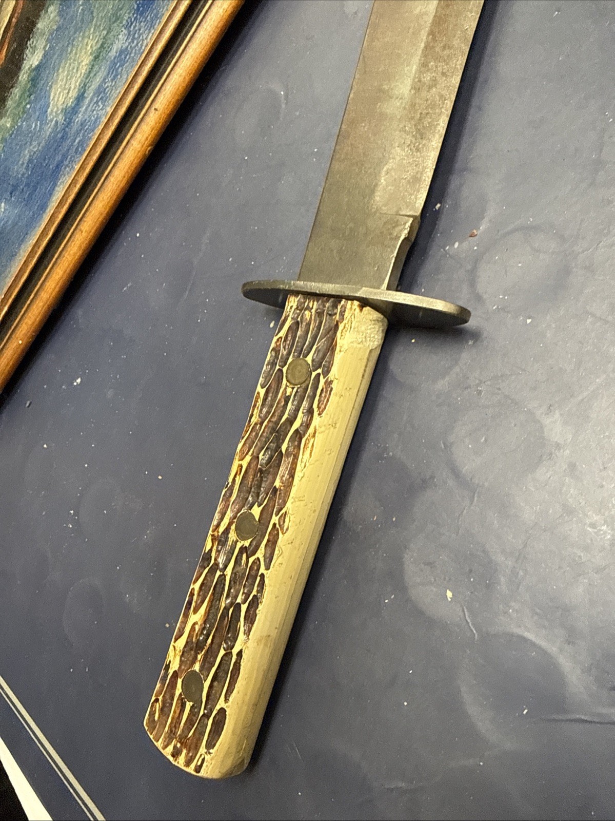 vintage carbon steel 15 inch Bowie knife-no Sheath vintage carbon steel 15 inch Bowie knife-no Sheath