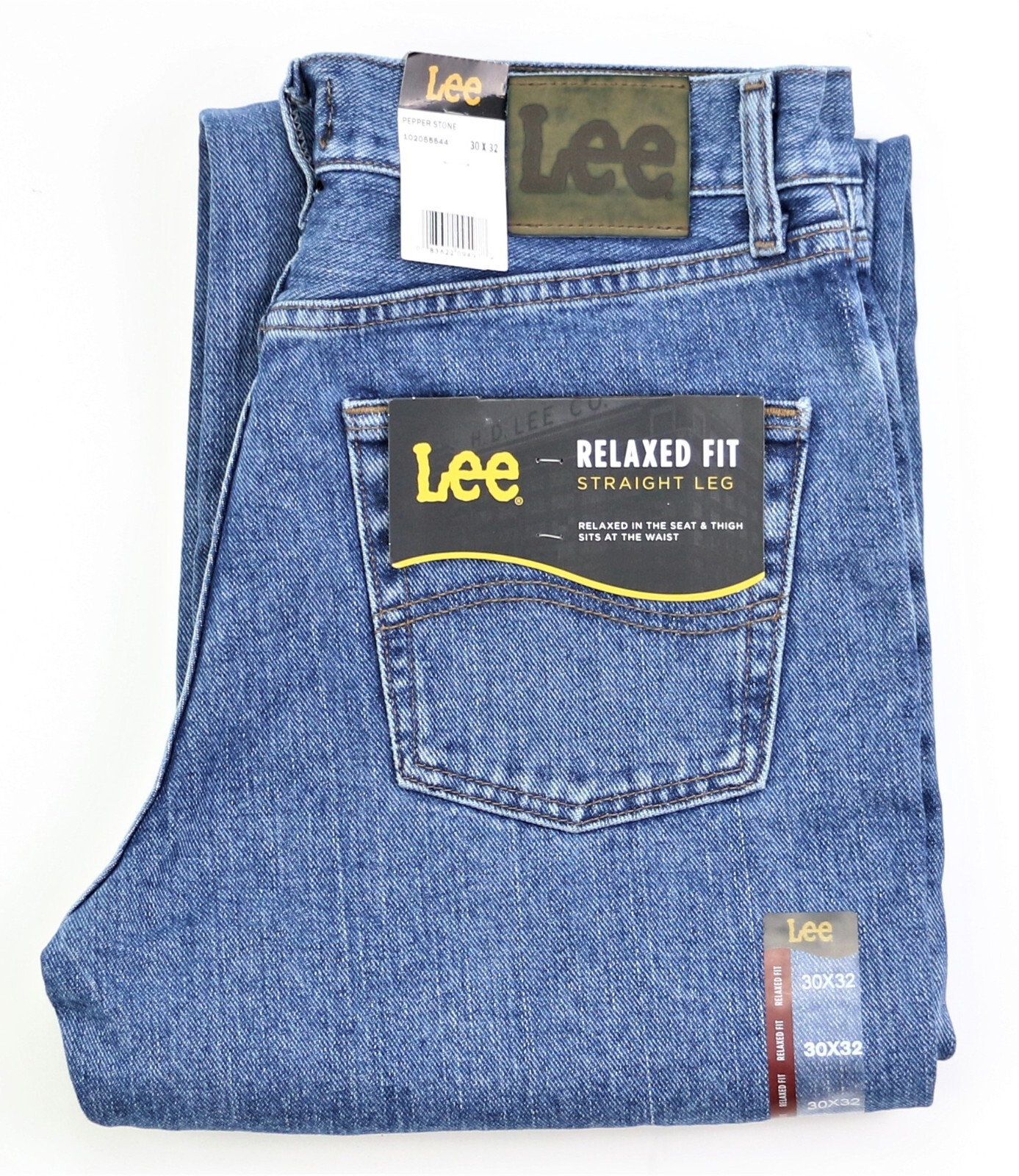 Lee Men's Relaxed Fit Straight Leg Jeans All Men’s Sizes Four Colors 100% Cotton