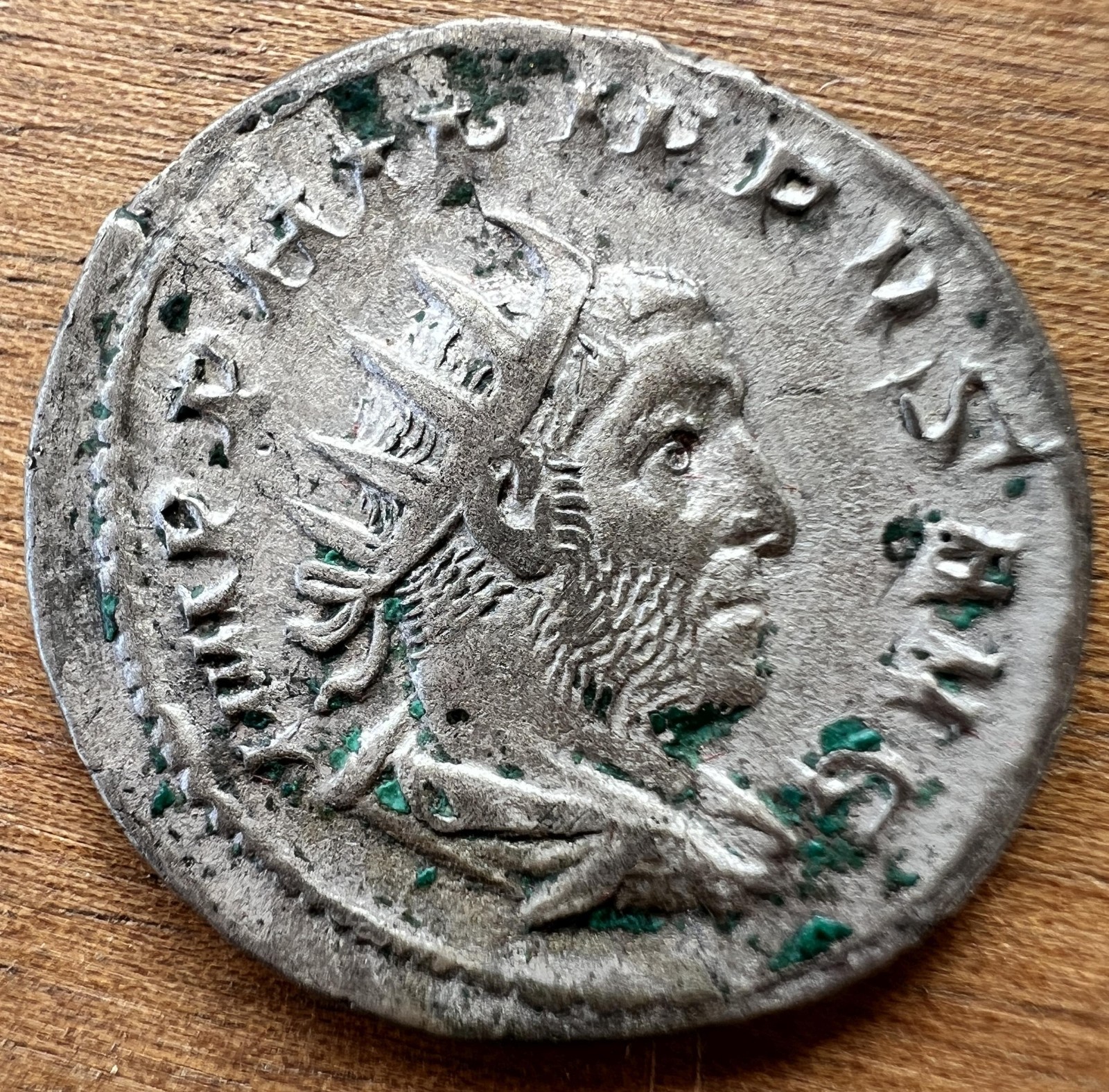 PHILIPPUS GENUINE ROMAN COIN SILVER ANTIQUE IMPERIAL MONEY ROMA FIDES ARMY
