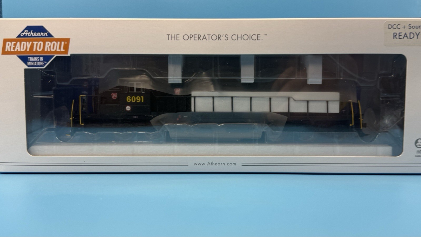 Athearn 88513 HO Pennsylvania PRR SD40 6091 DCC Sound Ready NEW SEALED