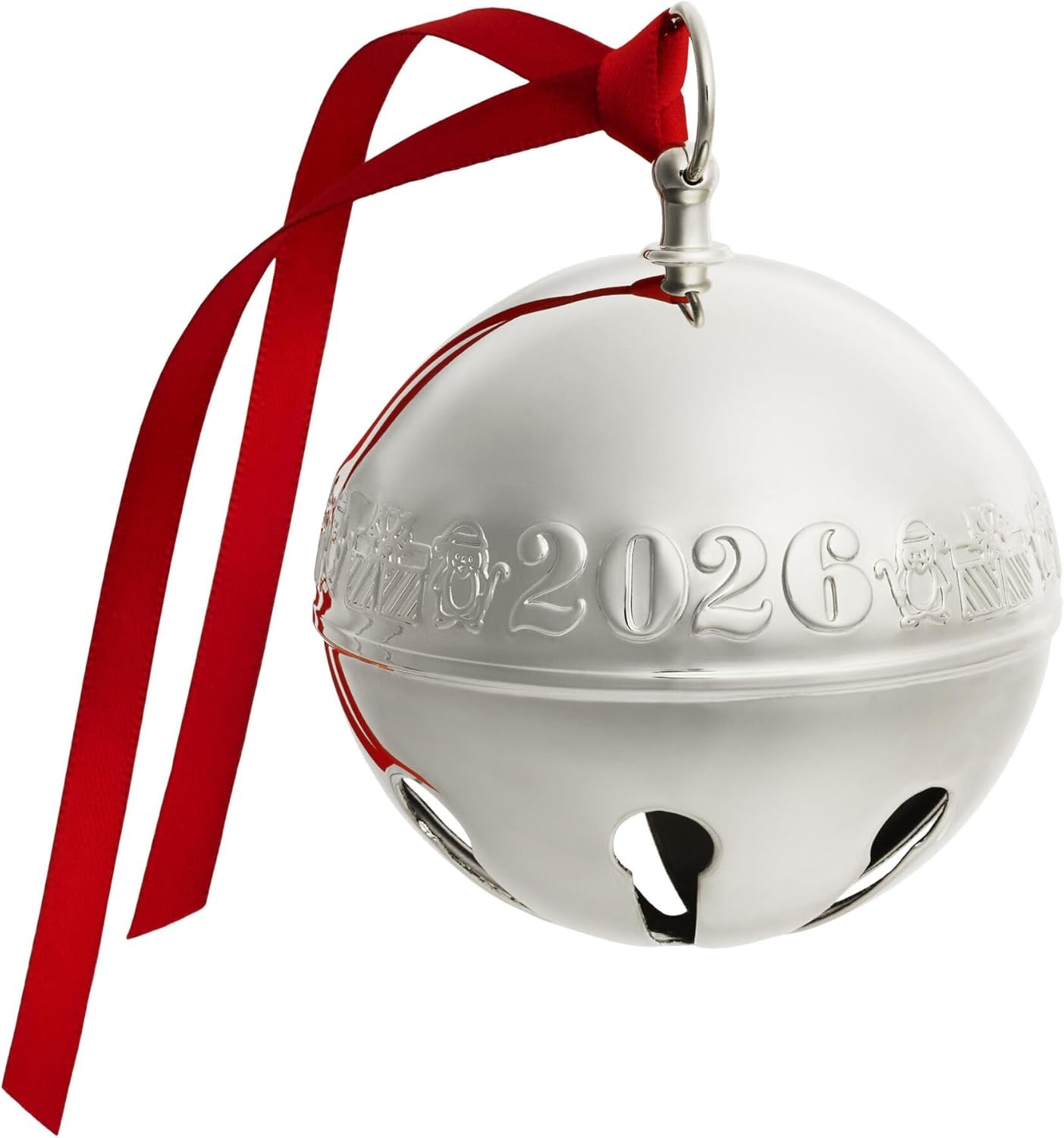 Wallace Annual Silver Plated 2026 Sleigh Bell Ornament 56th. Anniversary Edition