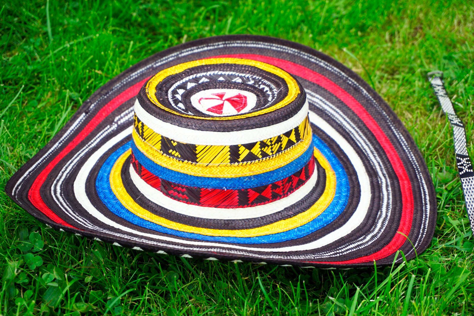 COLOMBIAN HAT SOMBRERO VUELTIAO COLOMBIANO TRADITIONAL ALL SIZES TRICOLOR