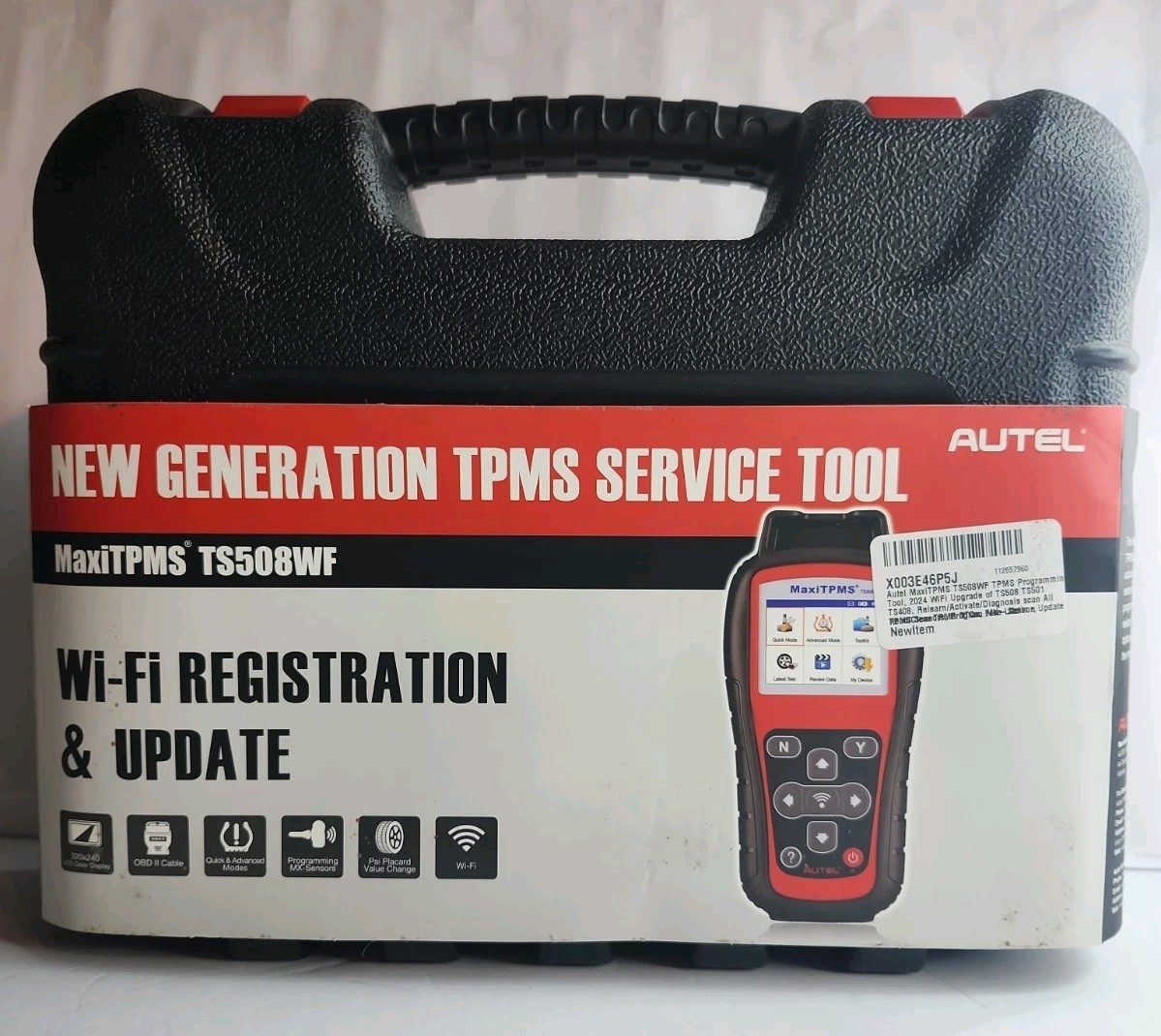 Autel TS508WF Tool Packaged in Blow Mold Case : MaxiTPMS TS508WF TPMS Service Autel TS508WF Tool Packaged in Blow Mold Case : MaxiTPMS TS508WF TPMS Service