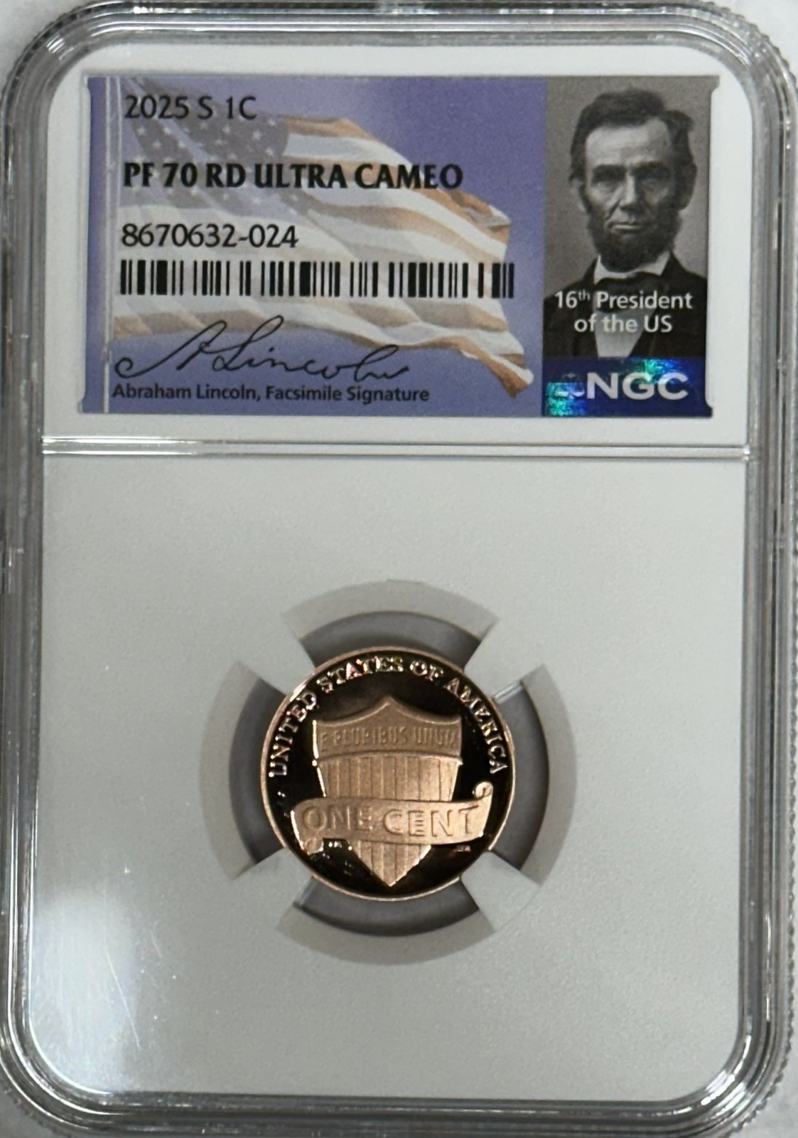 2025 S NGC PF70 Ultra Cameo Proof Lincoln One Cent Penny 1C 2025 S NGC PF70 Ultra Cameo Proof Lincoln One Cent Penny 1C
