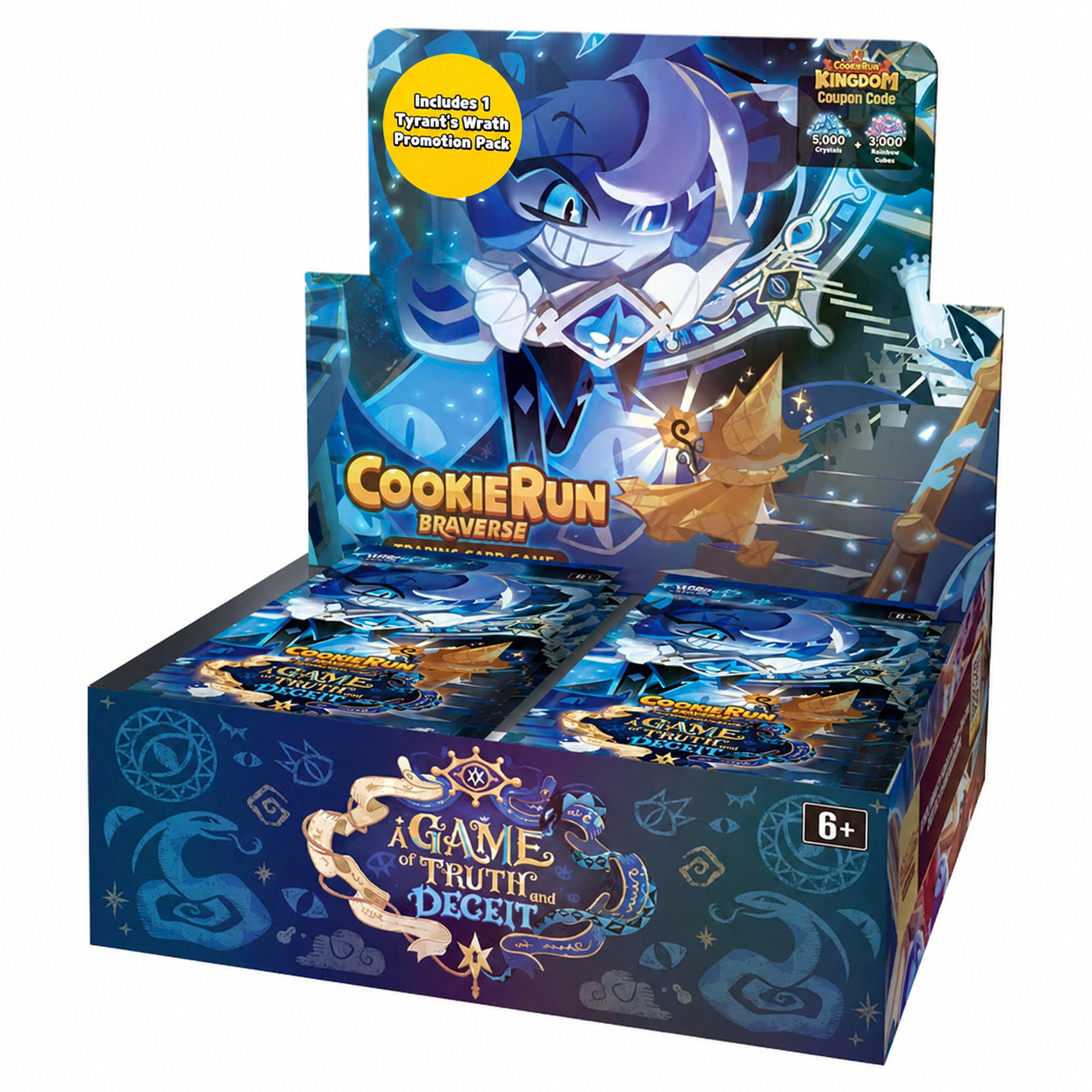 CookieRun TCG Set 4 - A Game of Truth and Deceit Booster Box w/ PROMO Pack CookieRun TCG Set 4 - A Game of Truth and Deceit Booster Box w/ PROMO Pack
