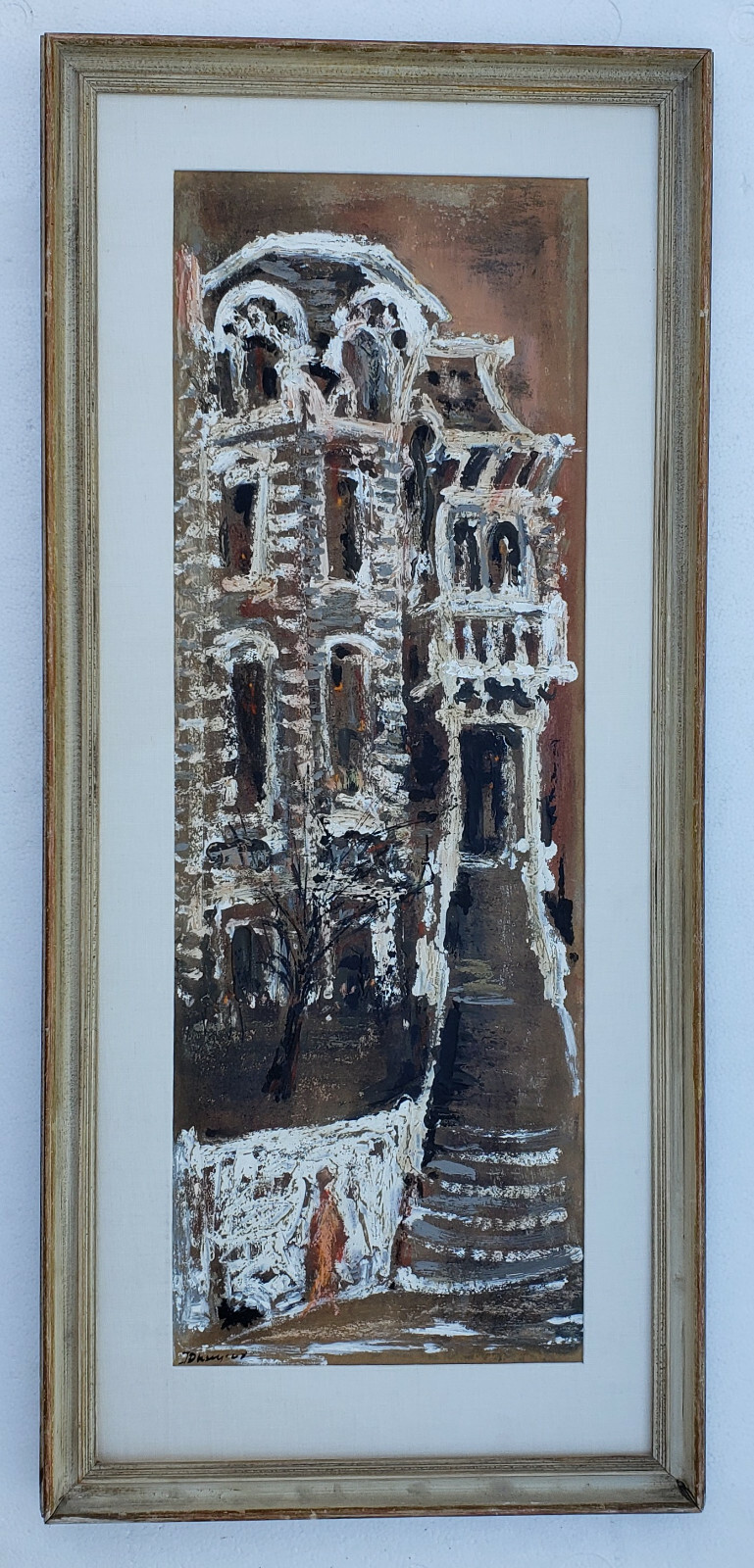 RARE San Francisco MODERNISM VINTAGE BAY AREA FIGURATION 1968 OIL Acrylic No. 1