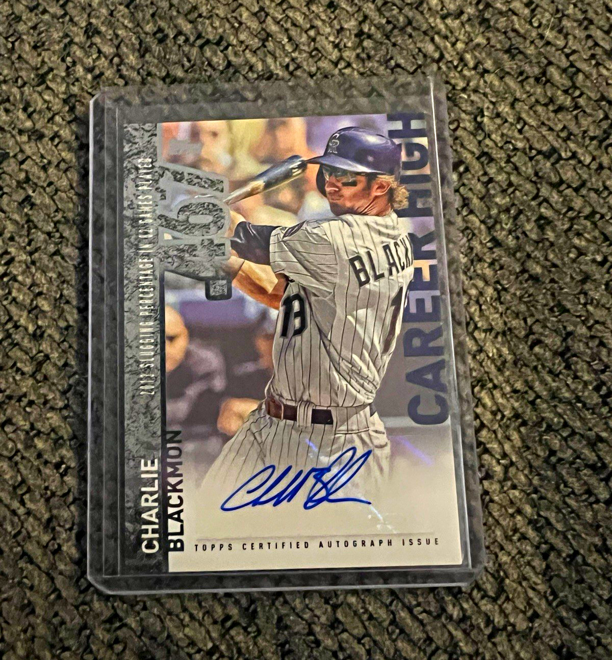 2014 Topps Career High Autographs Charlie Blackmon Auto CH-CB Colorado Rockies 2014 Topps Career High Autographs Charlie Blackmon Auto CH-CB Colorado Rockies