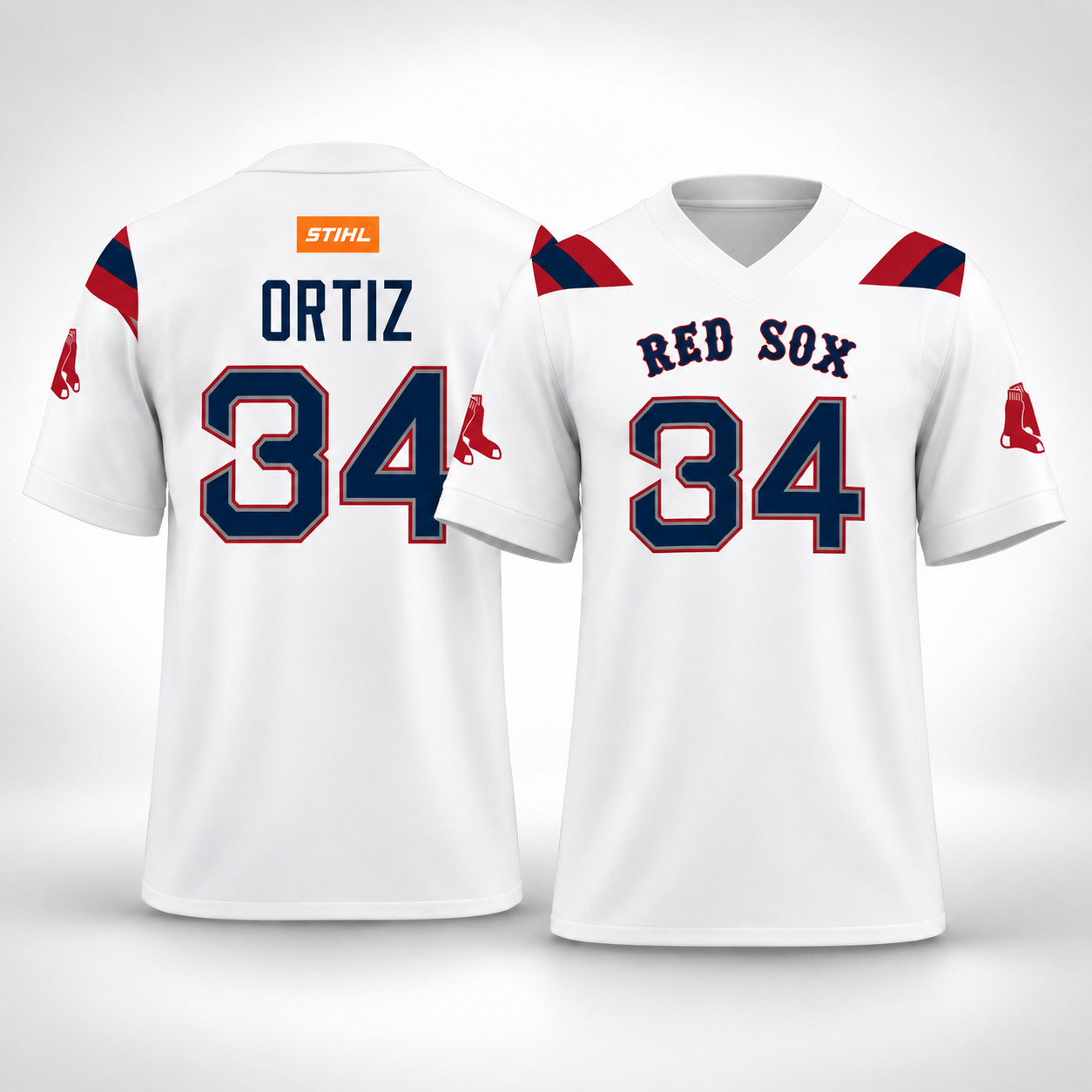 new 2026 Red Sox David Ortiz Football PRINTED Jersey ALL SIZE