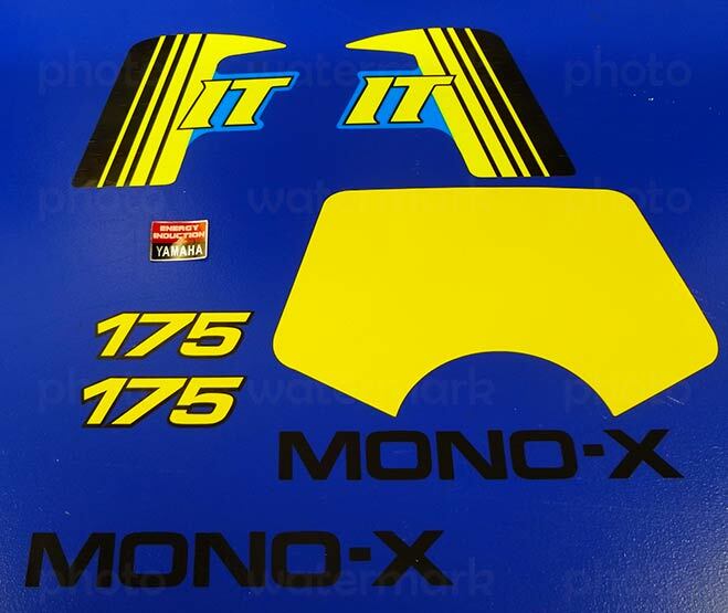1982 Yamaha IT175 8pc graphics 82' vintage decals pegatina sticker kit MX IT 175