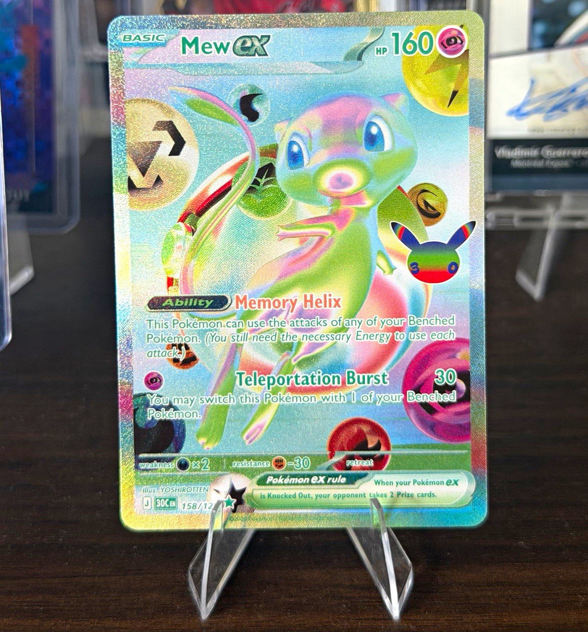 The Pokemon Company Mew EX 88/113 Celebrations Ultra Rare Full Art Holo The Pokemon Company Mew EX 88/113 Celebrations Ultra Rare Full Art Holo