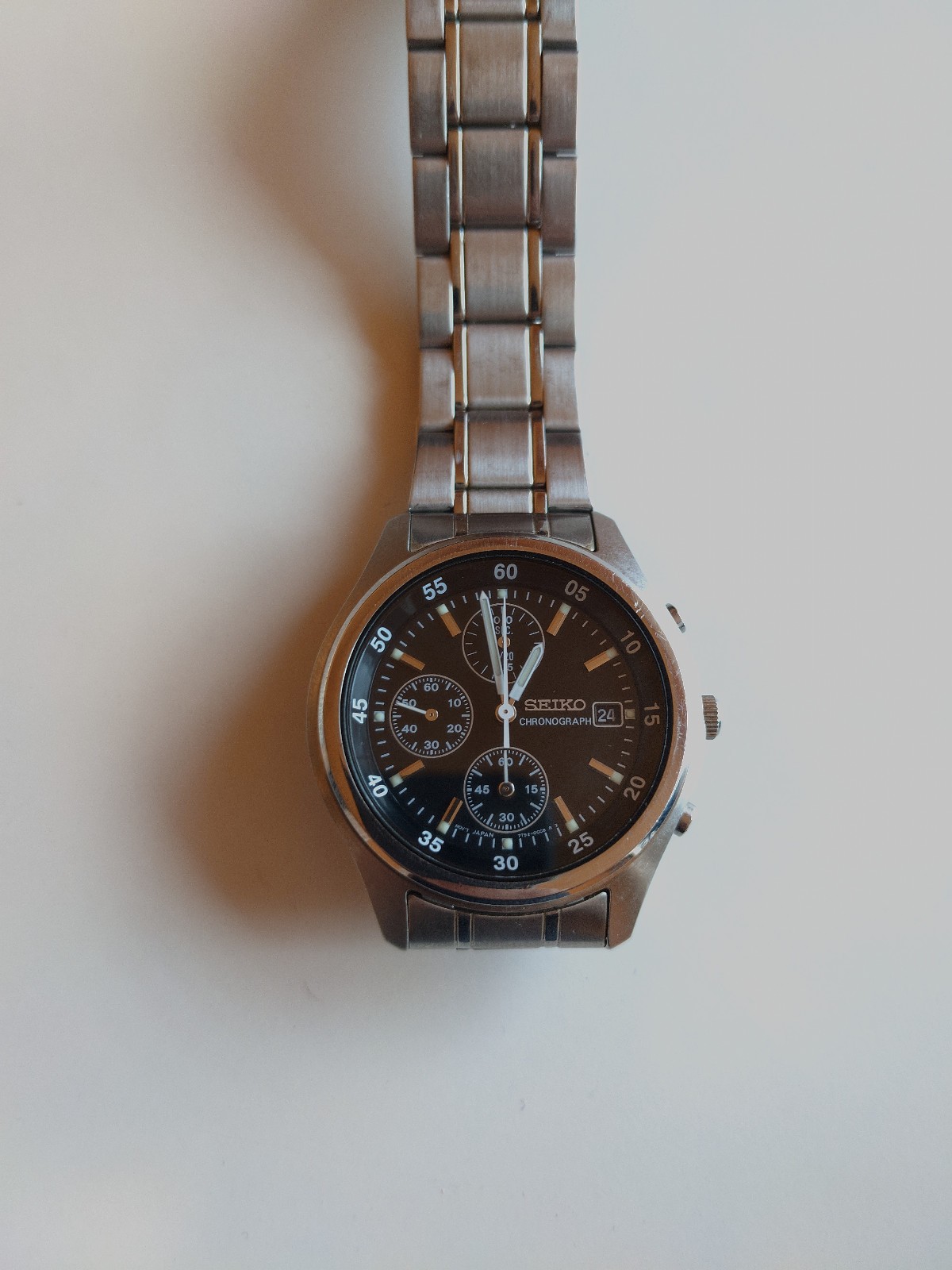 Seiko Chronograph 7T92 0CC0 Vintage Mens Watch Seiko Chronograph 7T92 0CC0 Vintage Mens Watch