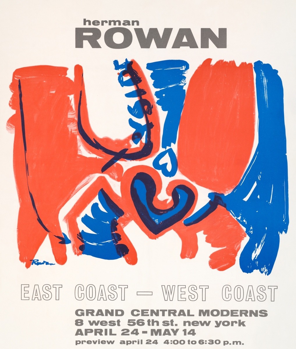 Grand Central Moderns 1965 East Coast West Coast Vintage Art Print Poster Grand Central Moderns 1965 East Coast West Coast Vintage Art Print Poster