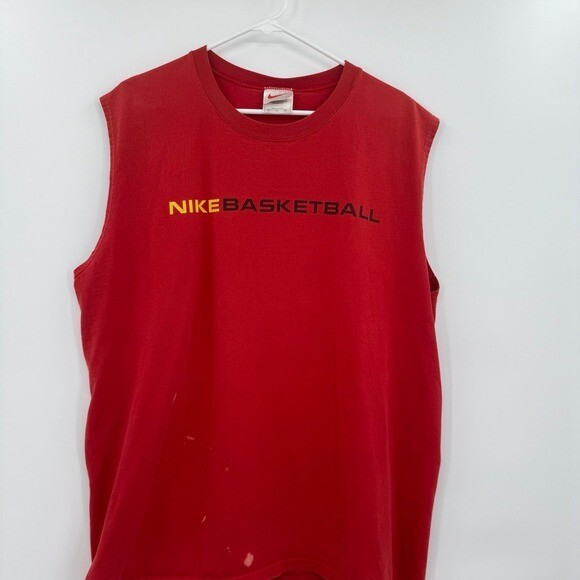 VIntage Nike Shirt Men red Swoosh 90s Basketball USA Made VIntage Nike Shirt Men red Swoosh 90s Basketball USA Made