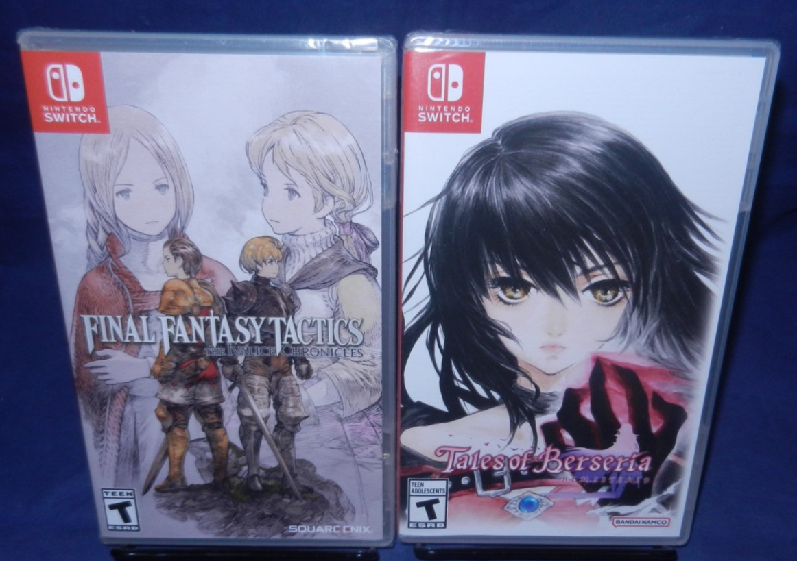Switch NEW; Tales of Berseria Remast, Final Fantasy Tactics - Ivalice Chronicles Switch NEW; Tales of Berseria Remast, Final Fantasy Tactics - Ivalice Chronicles