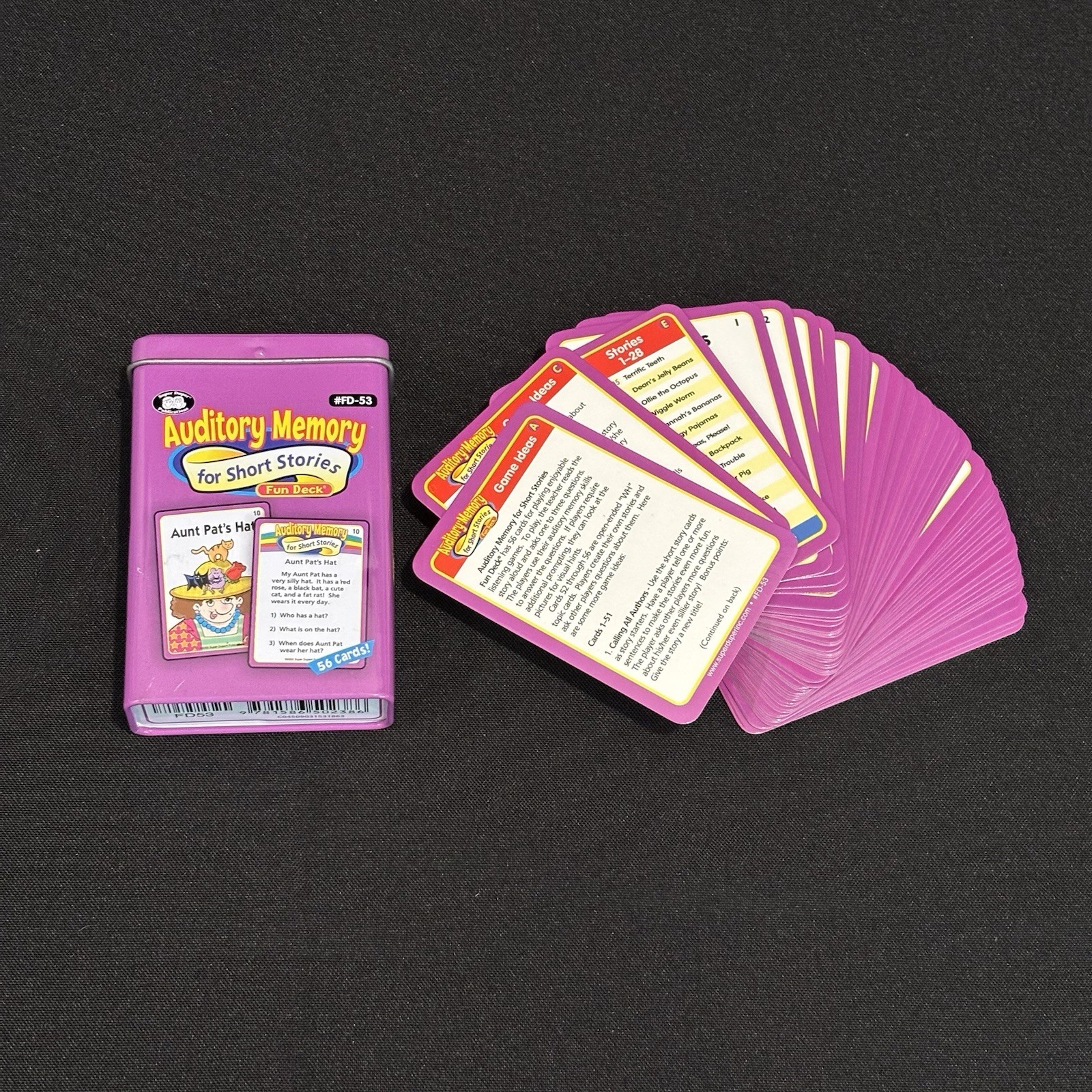 Super Duper Publications Fun Deck Auditory Memory for Short Stories Cards #FD-53 Super Duper Publications Fun Deck Auditory Memory for Short Stories Cards #FD-53