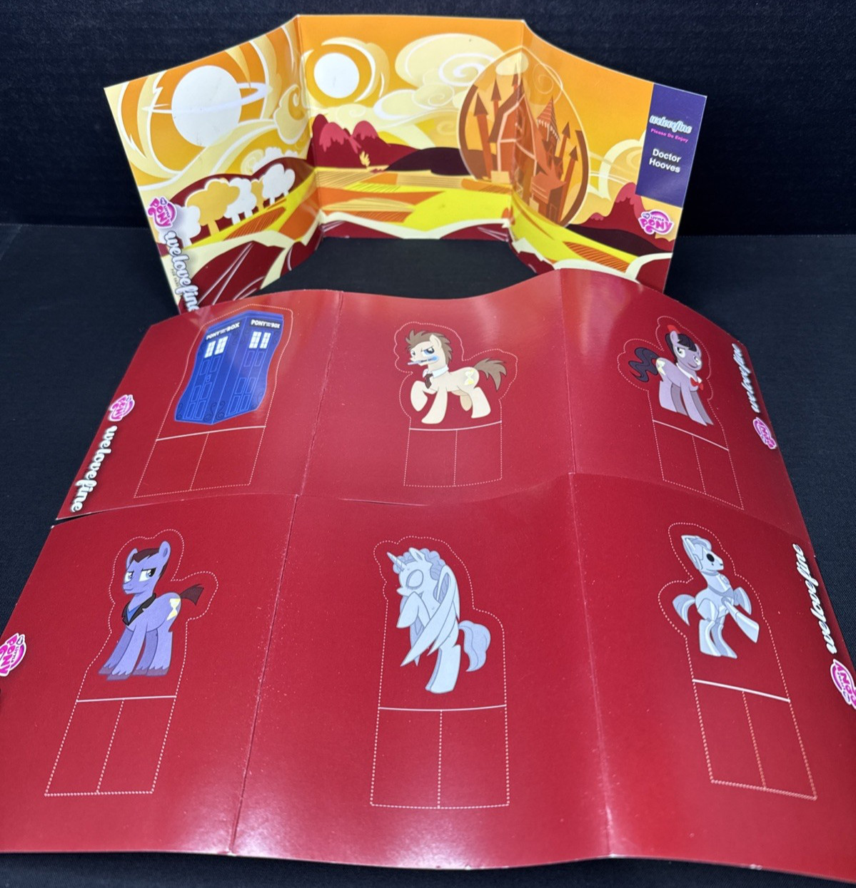 My Little Pony WeLoveFine Doctor Whooves Paper Doll Diorama Cut Out Uncut Hooves My Little Pony WeLoveFine Doctor Whooves Paper Doll Diorama Cut Out Uncut Hooves