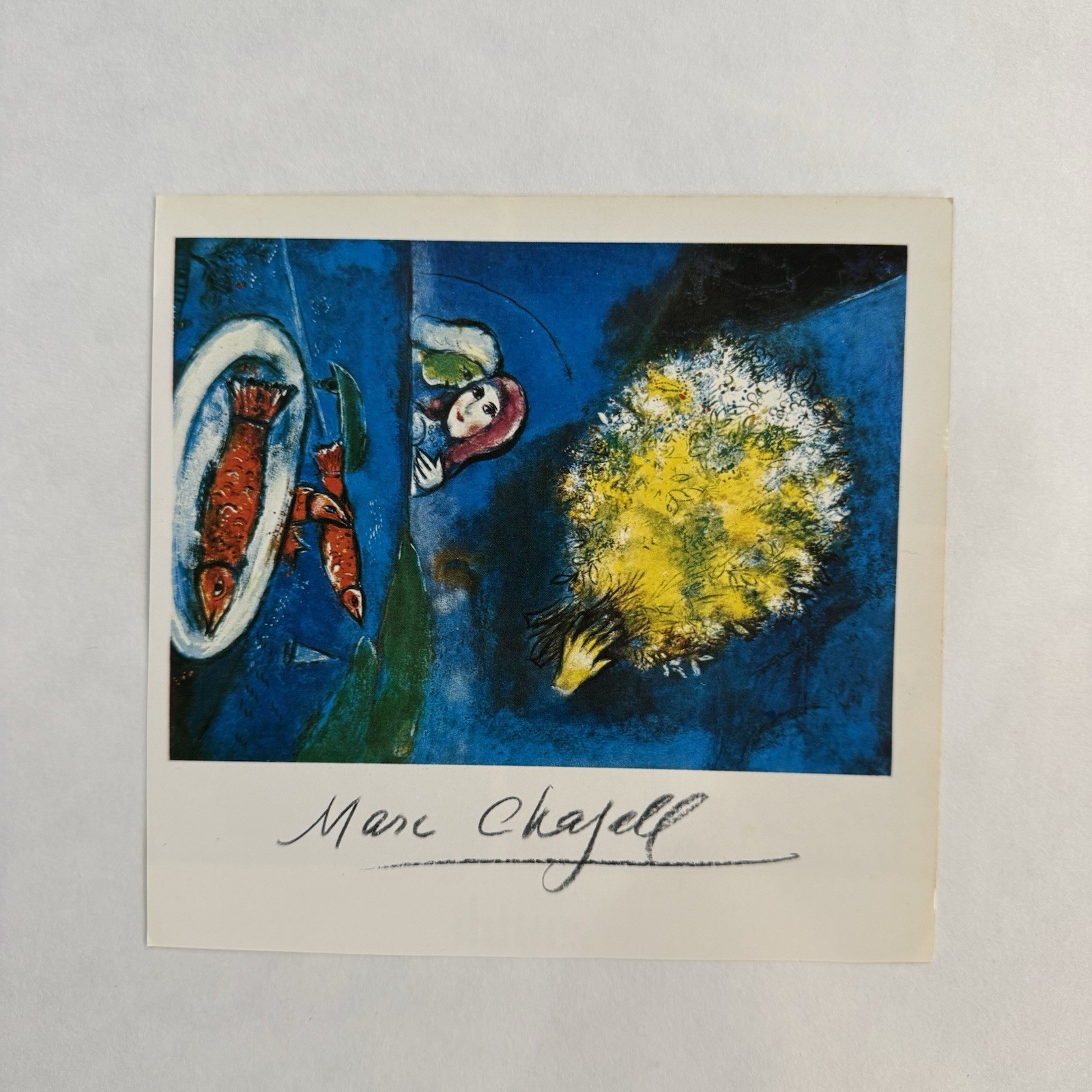 Vintage Marc Chagall Hand-Signed Art Print