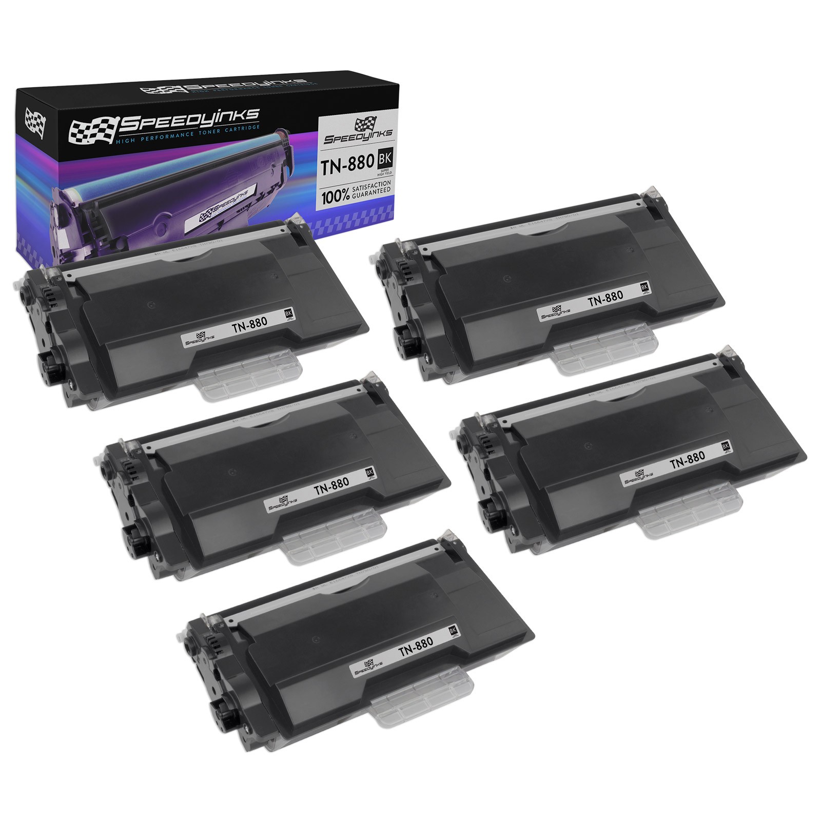 Compatible Toner Replacementfor Brother TN880 Super High Yield (Black, 5-Packs) Compatible Toner Replacementfor Brother TN880 Super High Yield (Black, 5-Packs)