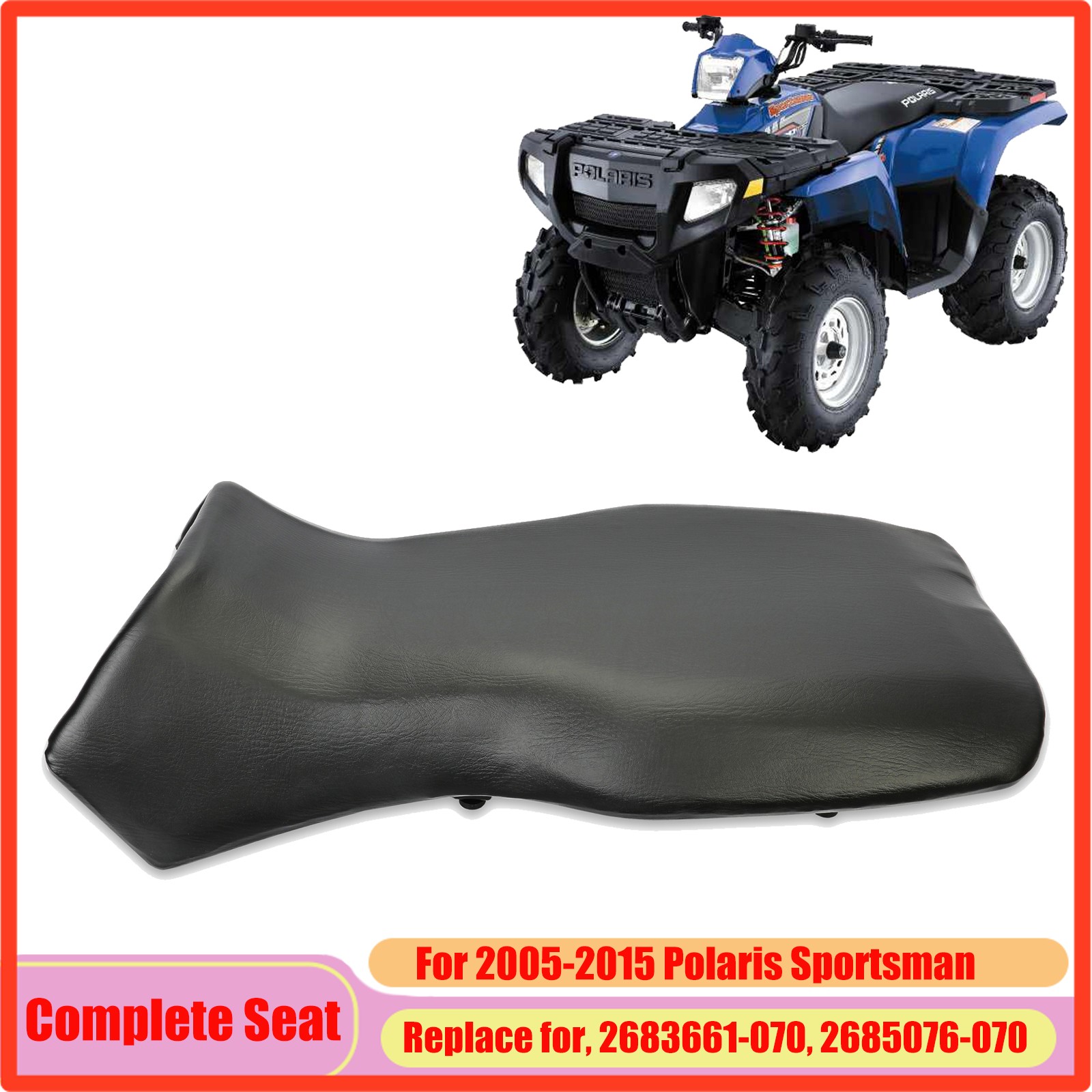 Complete Seat For Polaris Sportsman 400 450 500 600 700 800 Forest 2005-2015